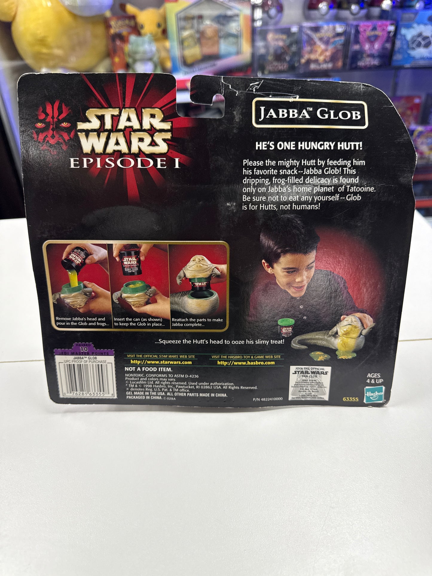 Star Wars Episode 1 Jabba The Hutt Jabba Glob Figure 1998 New Sealed Vintage