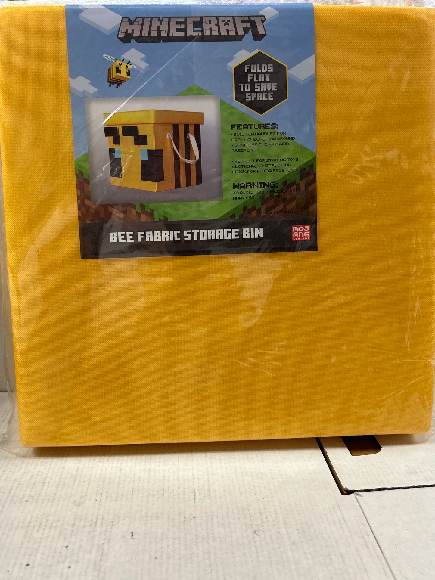 SEALED OTTOMAN STORAGE BIN (15in x 15in x 15in)