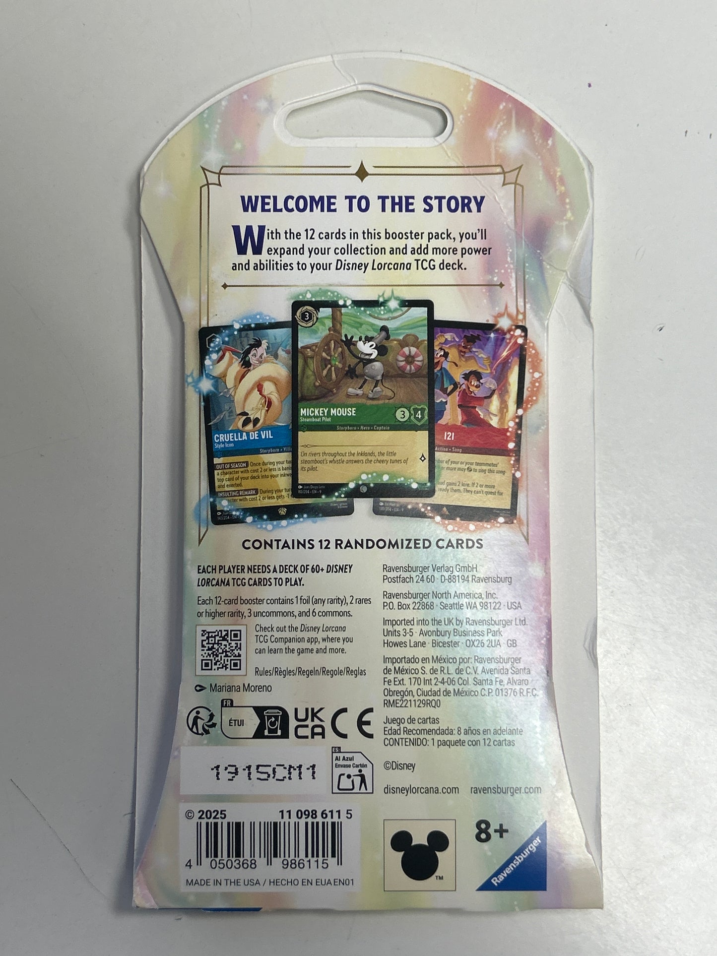 DISNEY LORCANA INTO THE FABLE SLEEVED BOOSTER PACK SEALED