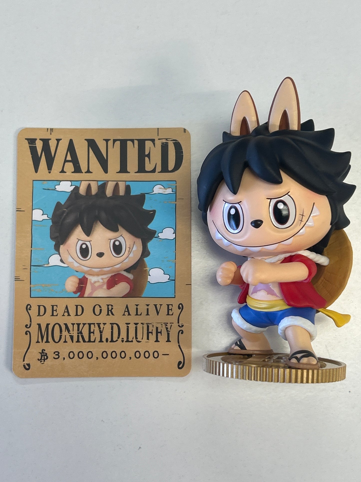 POPMART LABUBU THE MONSTERS X ONE PIECE LUFFY FIGURE NO BOX