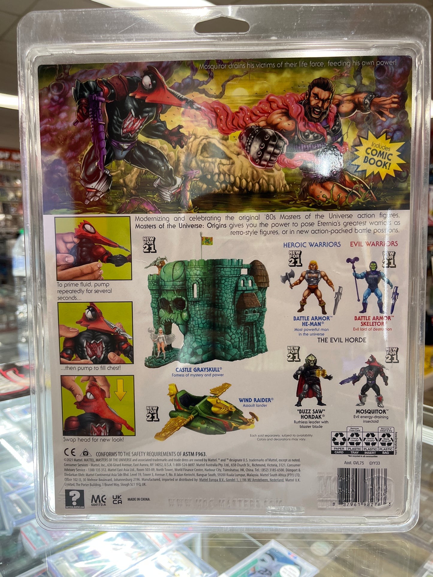MATTEL MASTERS OF THE UNIVERSE MOSQUITOR