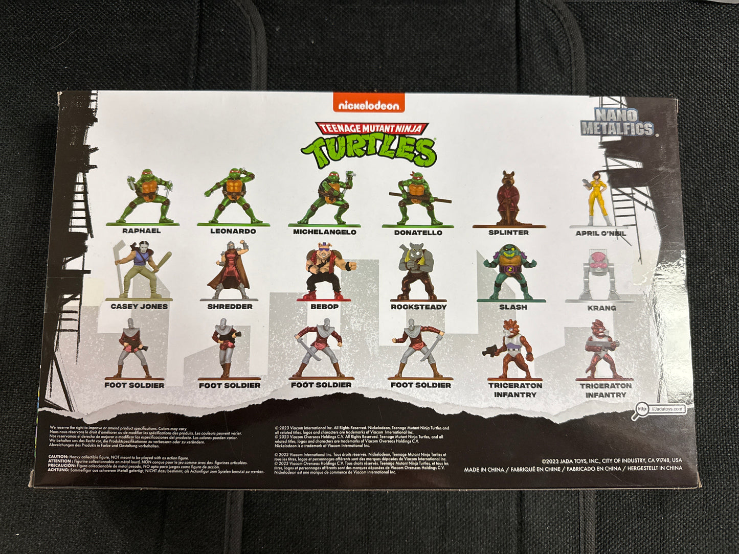 TEENAGE MUTANT NINJA TURTLES SERIES 2 (JADA & NICKOLODEON DIE-CAST, NANO METALFIGS)