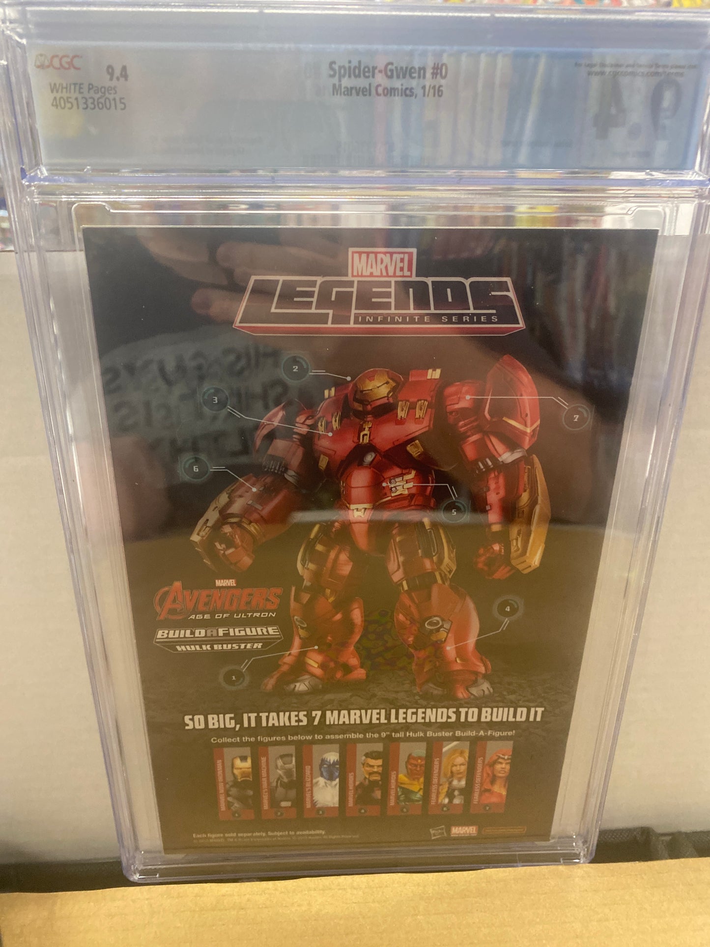 MARVEL COMICS SPIDER-GWEN #0 (2016) CGC 9.4 WP