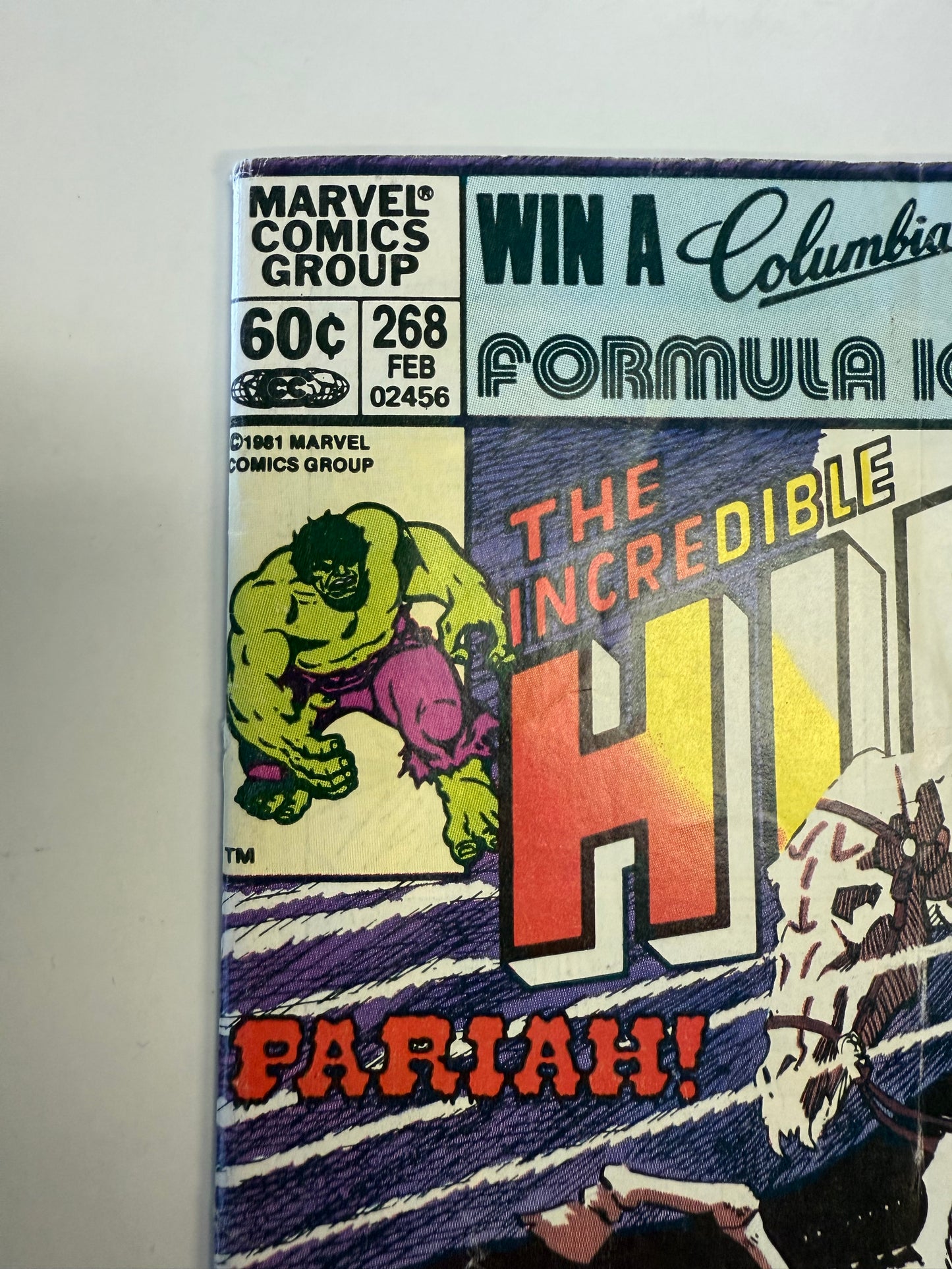 MARVEL COMICS INCREDIBLE HULK #268 silver 1981