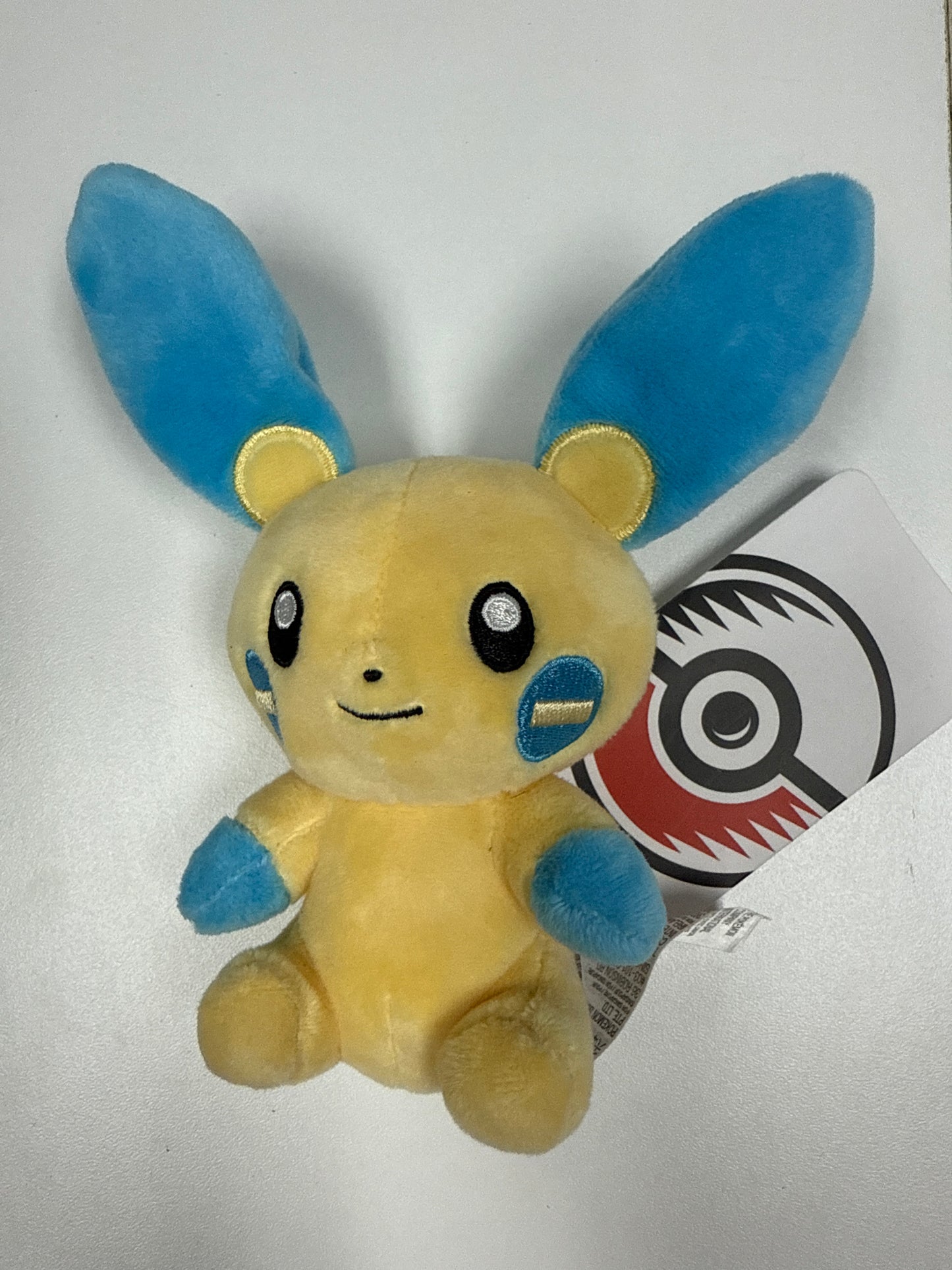 Pokemon Center 2015 Original Minun Plush Toy 8”