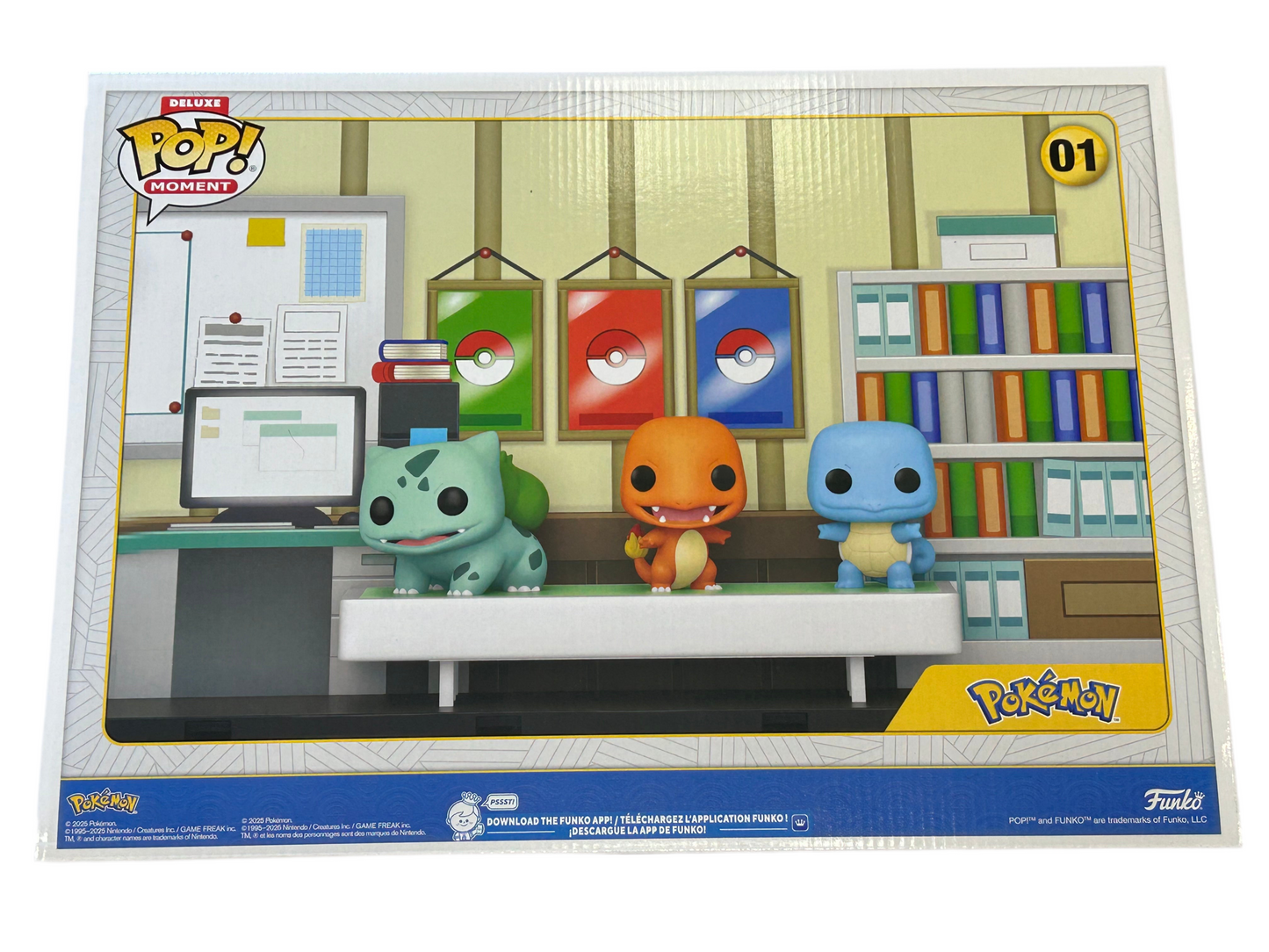FUNKO POP DELUXE POKÉMON BULBASAUR/CHARMANDER/SQUIRTLE #01 SEALED BOX NEAR MINT
