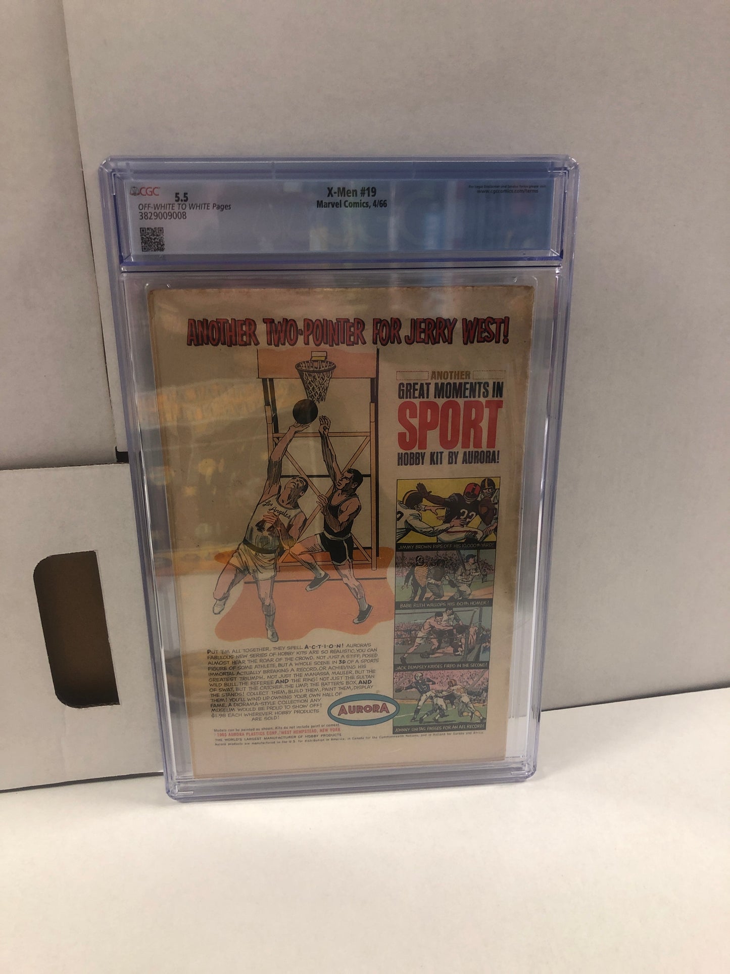 MARVEL COMICS X-MEN #19 (1966) 1ST APPEARANCE OF THE MIMIC CGC 5.5 OW/WP