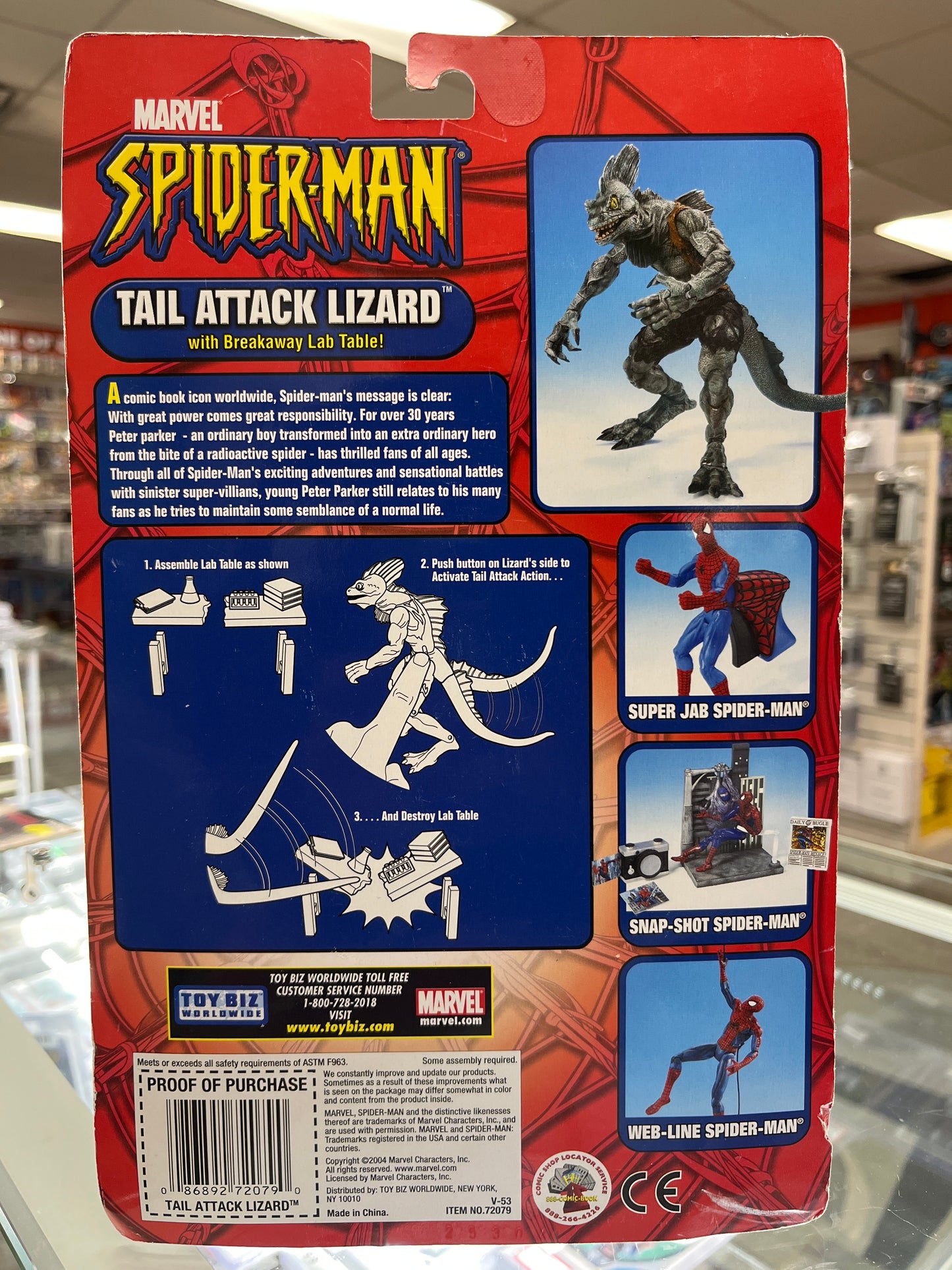 MARVEL SPIDER-MAN TAIL ATTACK LIZARD