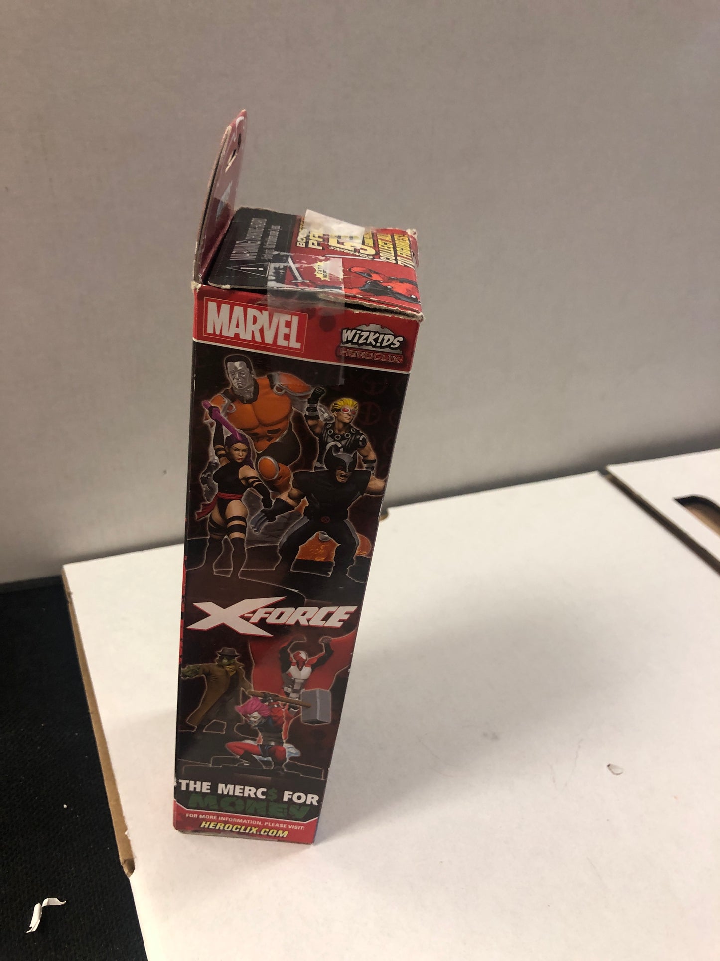 MARVEL HEROCLIX 5 PACK DEADPOOL AND X-FORCE DECENT CONDITION TORN AND TAPED BOX