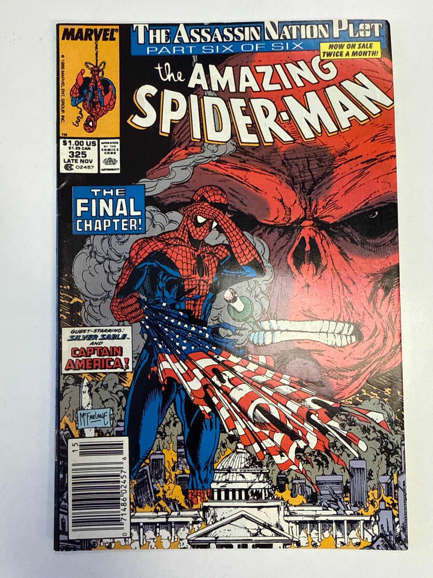 MARVEL COMICS THE AMAZING SPIDER-MAN #321 MCFARLANE ASSASSIN NATION PLOT 6 of 6