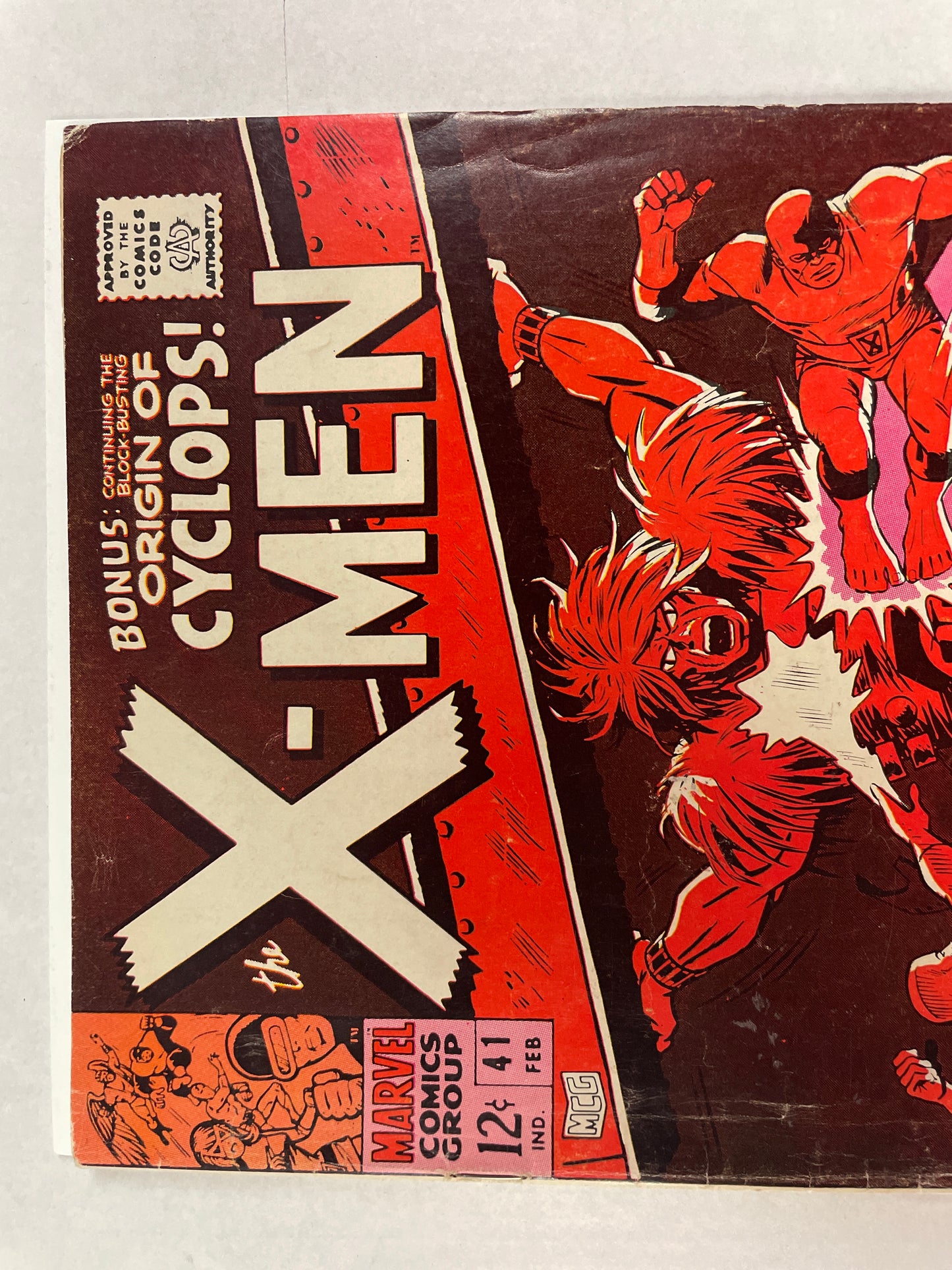 THE X-MEN #41 (1968, MARVEL SILVER AGE) 1st GROTESK THE SUB-HUMAN APPEARANCE!