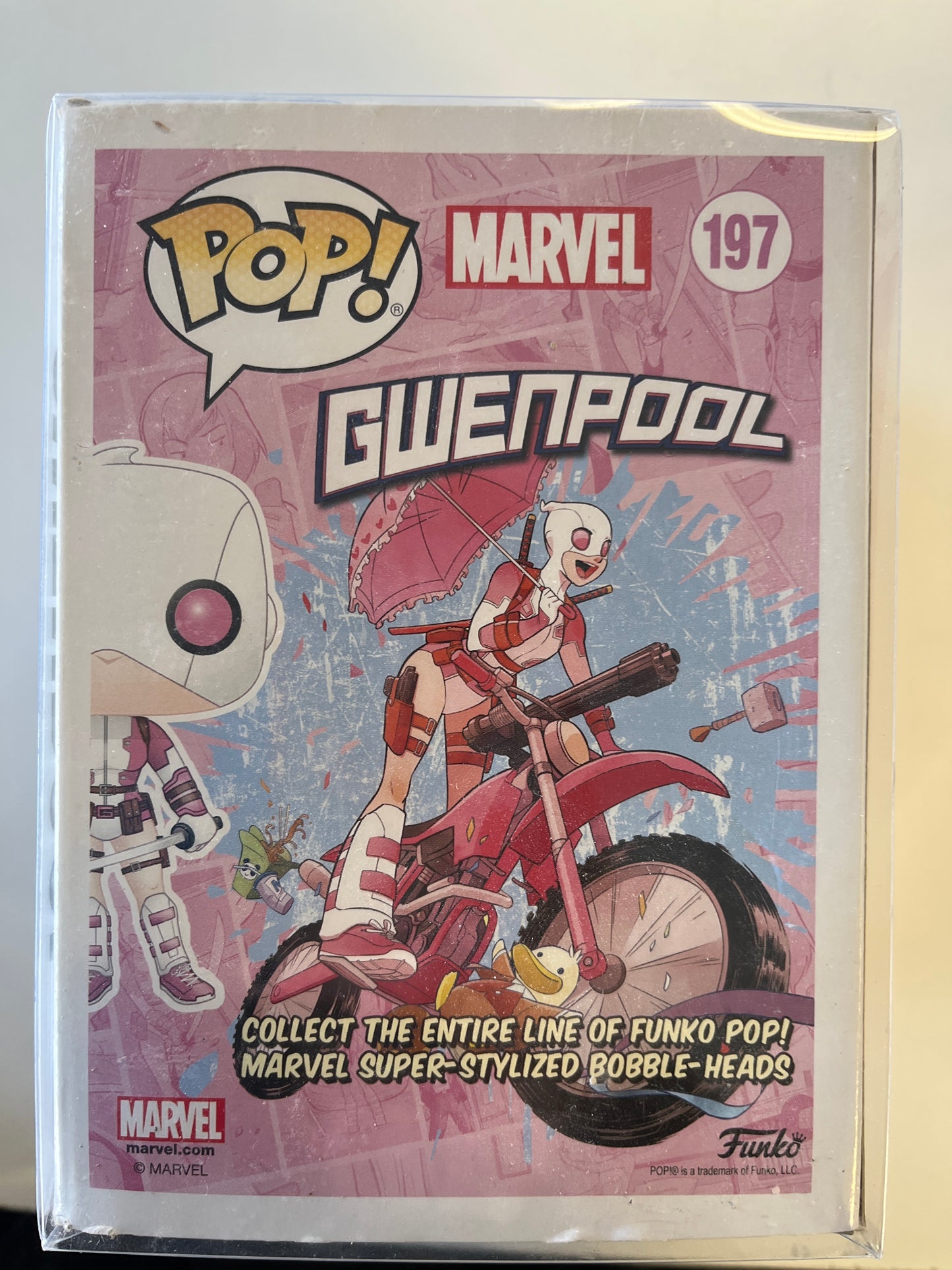 FUNKO POP MARVEL #197 GWENPOOL VINYL FIGURE BOBBLE HEAD
