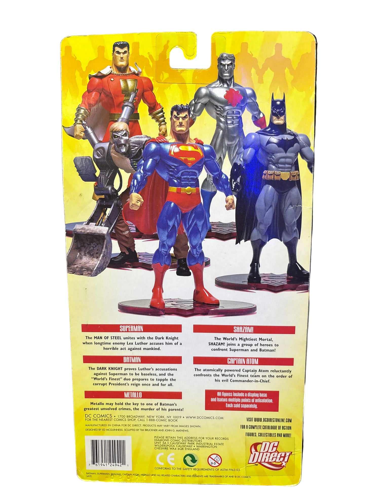 DC SUPERMAN/BATMAN PUBLIC ENEMIES ACTION FIGURES CAPTAIN ATOM