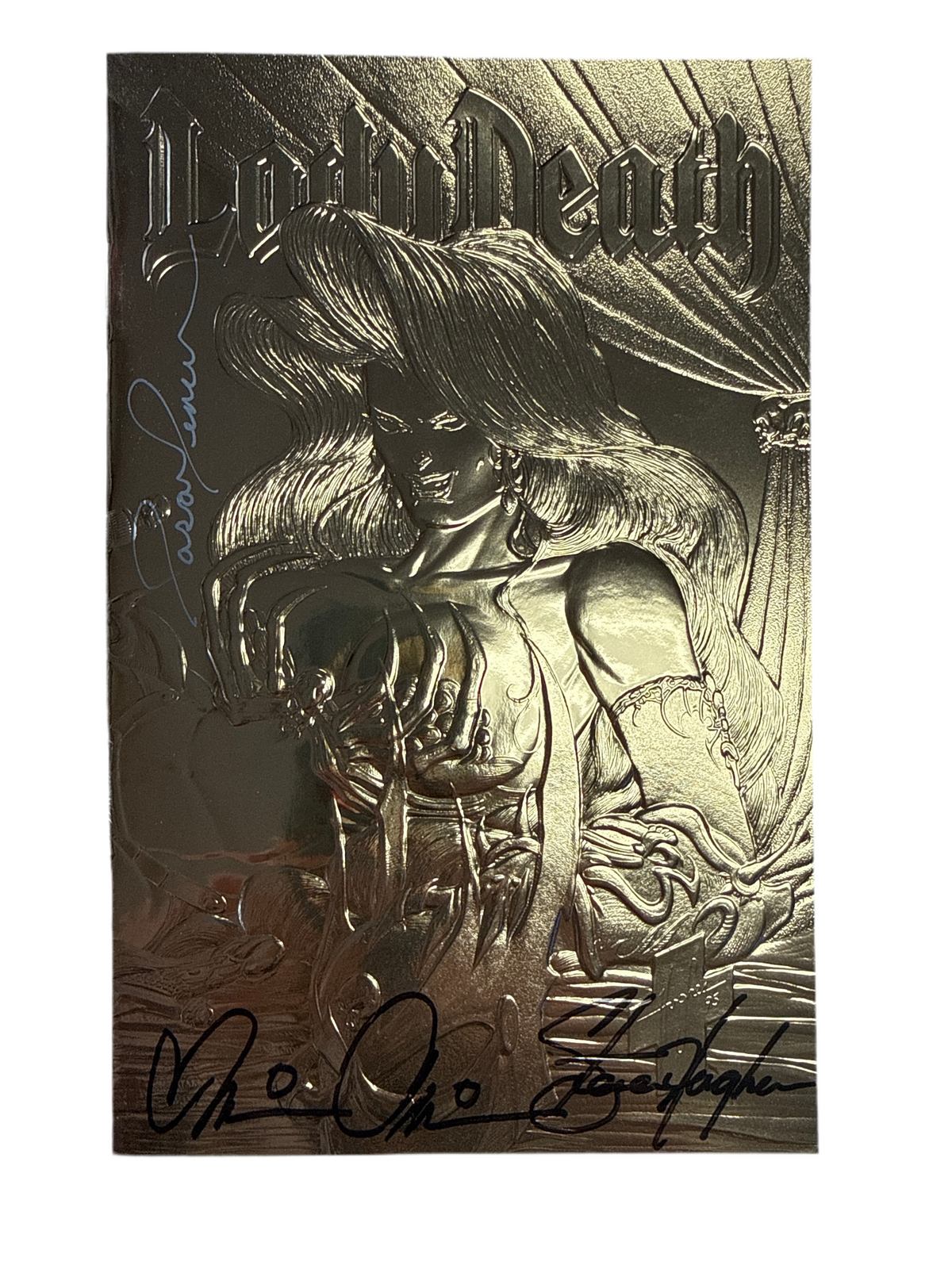 CHAOS COMICS LADY DEATH GOLD FOIL “THE ODESSY” TRIPLE SIGNATURE SPECIAL EDITION