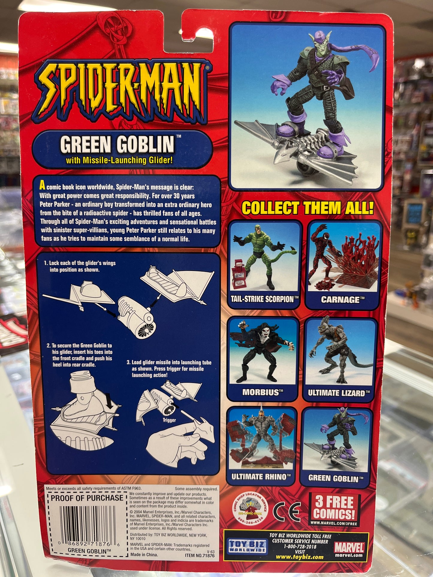 MARVEL SPIDER-MAN GREEN GOBLIN ACTION FIGURE