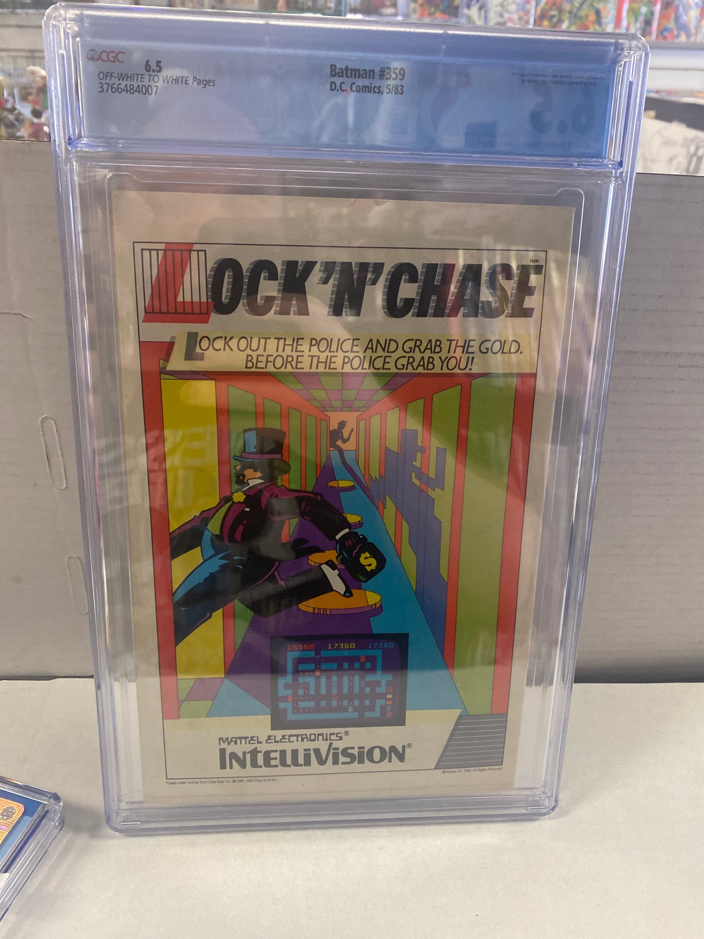 DC COMICS BATMAN #359(1983) 1ST KILLER CROC COVER FACE REVEALED 1ST COMIC BOOK WORK BY DAN JURGENS CGC 6.5 OFF WHITE/WHITE PAGES