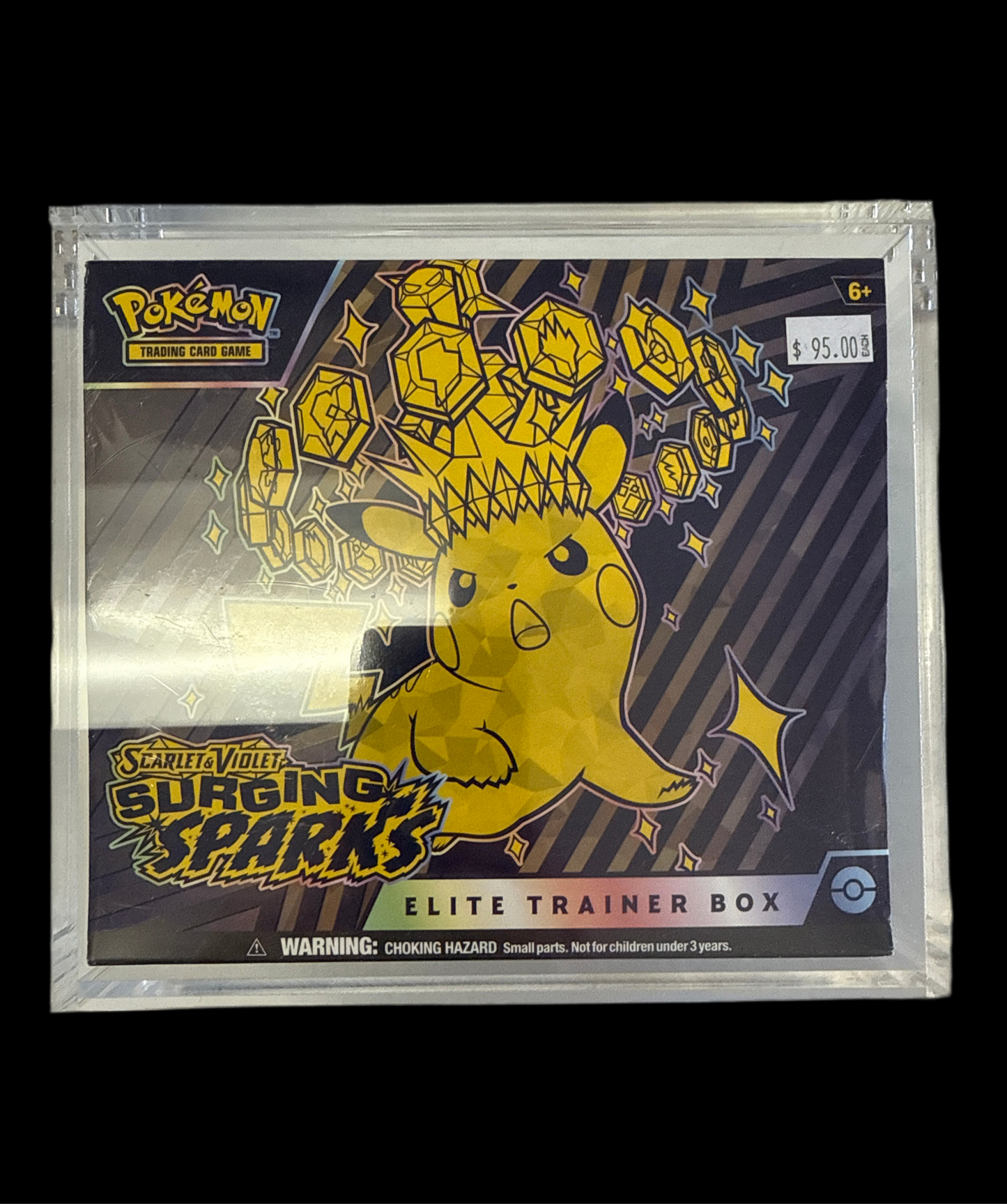 PLATINUM PROTECTORS ACRYLIC FISPLAY CASE FOR ELITE TRAINER BOX STACKABLE