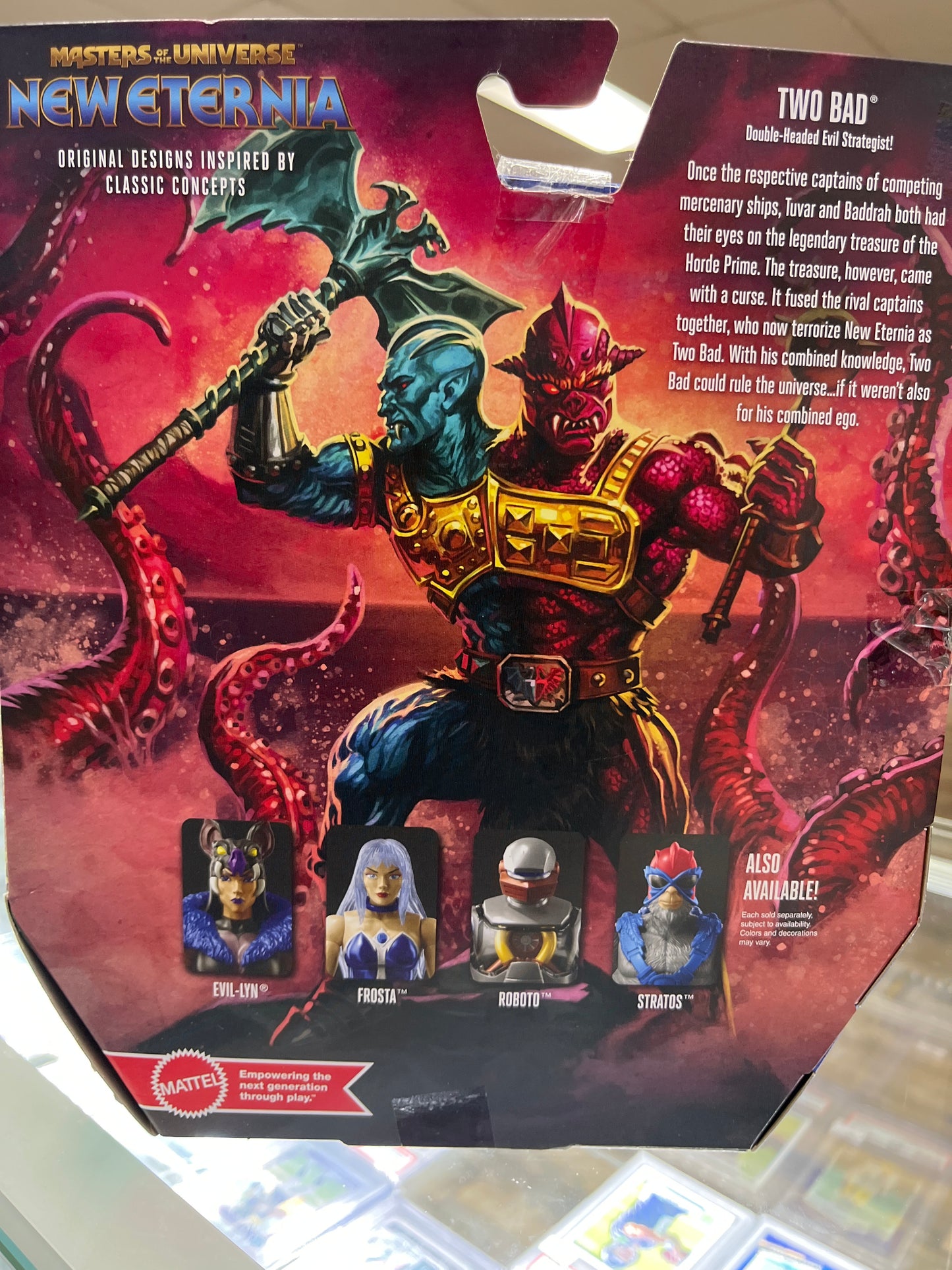 MATTEL MASTERS OF THE UNIVERSE NEW ETERNIA TWO BAD ACTION FIGURE