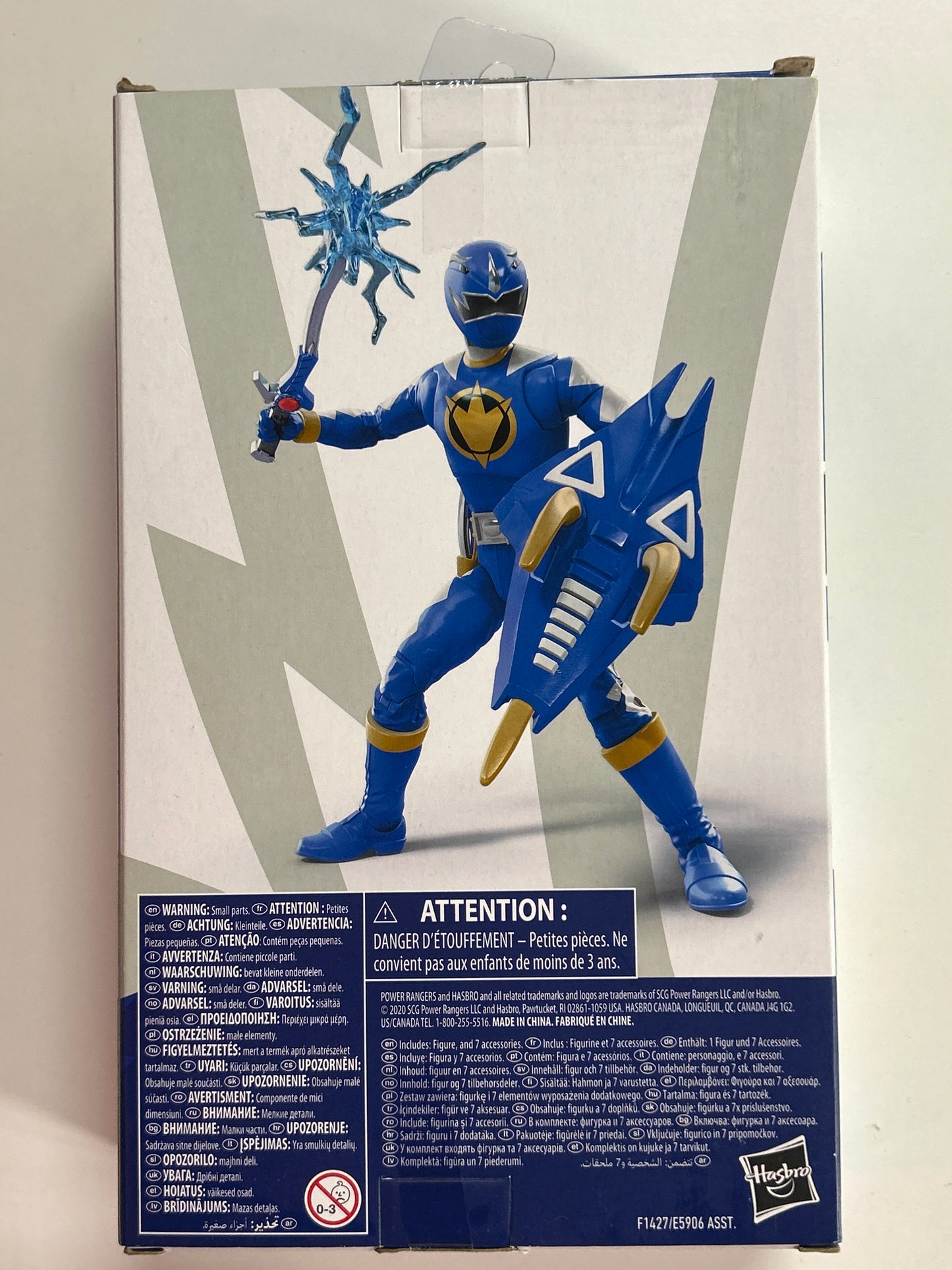 HASBRO POWER RANGERS LIGHTING COLLECTION DINO THUNDER BLUE RANGER NEW IN GOOD CONDITION BOX