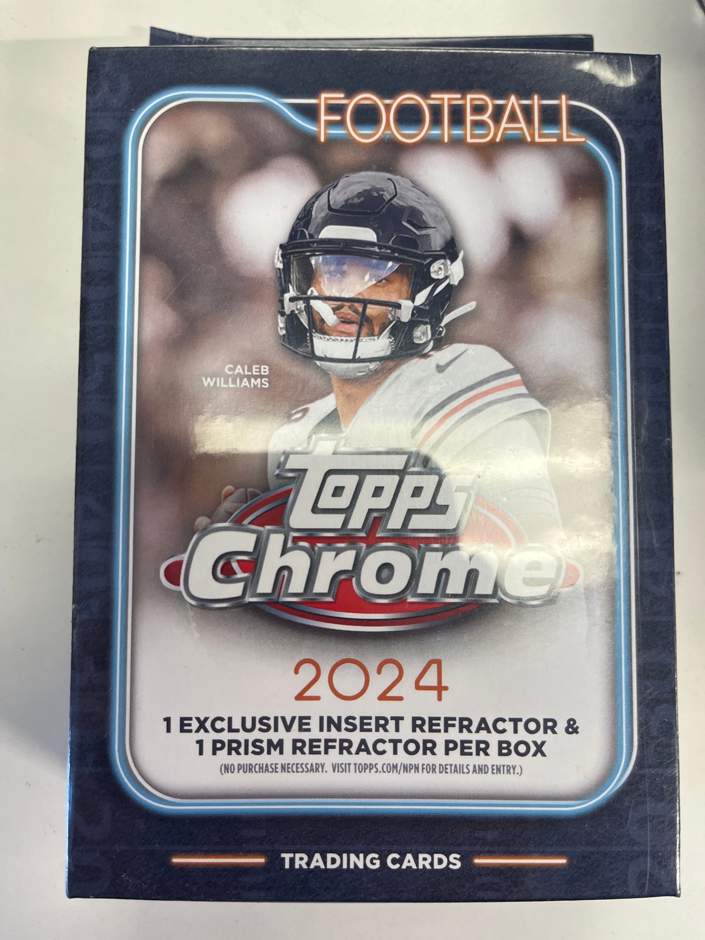 2024 TOPPS CHROME FOOTBALL 1 EXCLUSIVE INSERT REFRACTOR AND 1 PRISM REFRACTOR PER BOX FOOTBALL