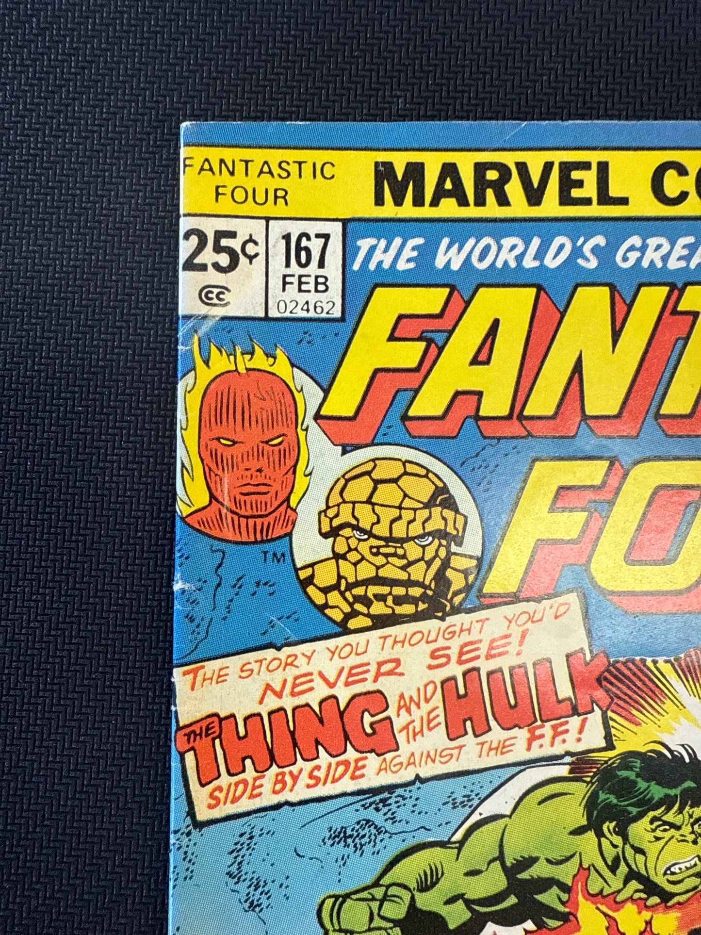MARVEL COMICS FANTASTIC FOUR #167 THING AND THE HULK KEY ISSUE