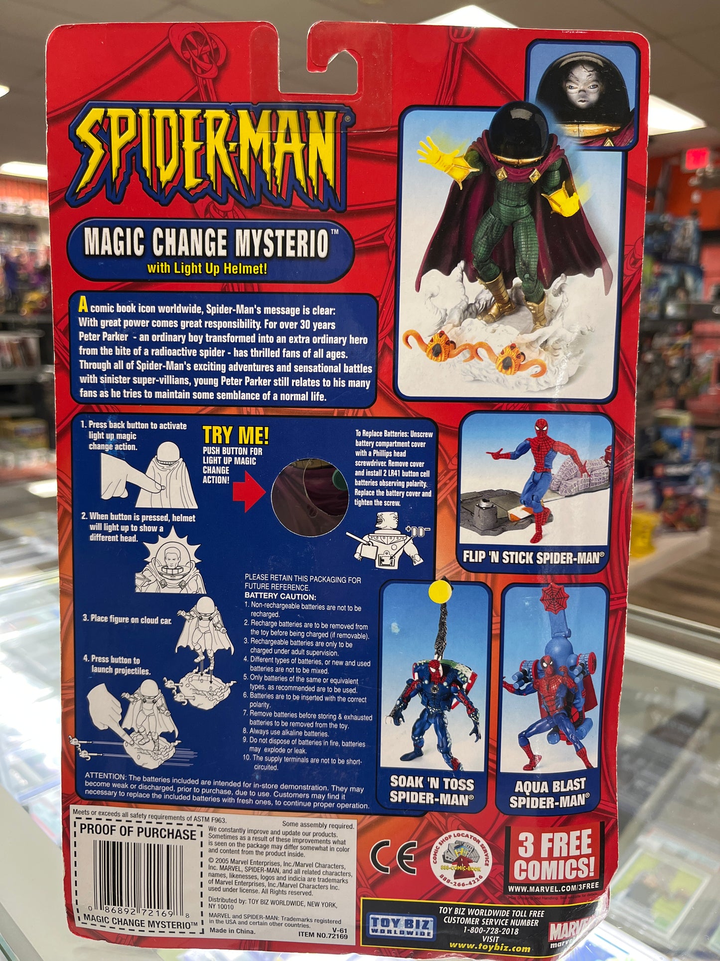 MARVEL SPIDER-MAN MAGIC CHANGE MYSTERIO