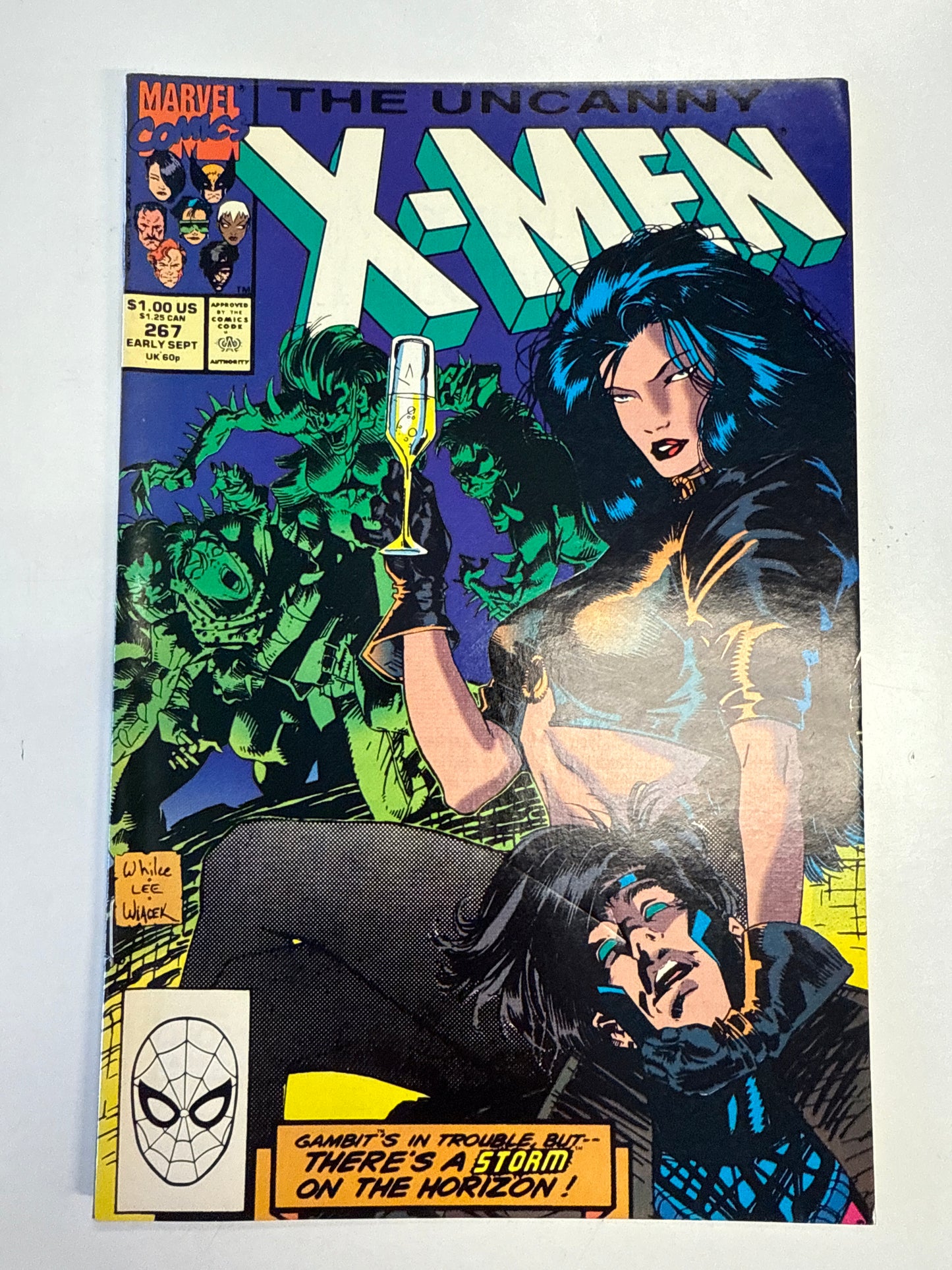 MARVEL COMICS UNCANNY X-MEN #267 JIM LEE COVER