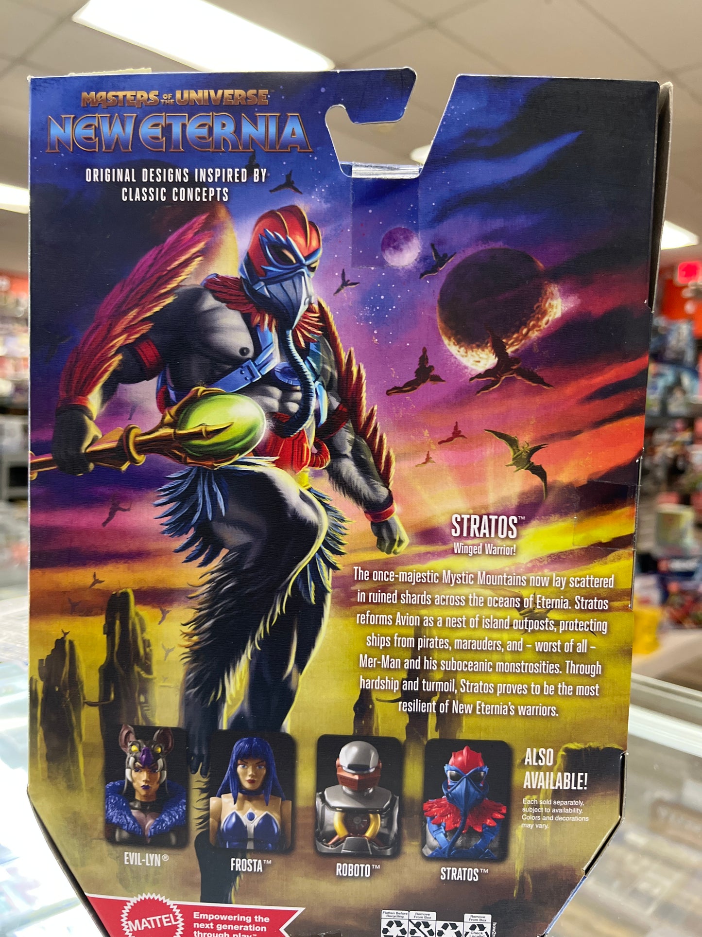 MATTEL MASTERS OF THE UNIVERSE NEW ETERNIA STRATOS ACTION FIGURE