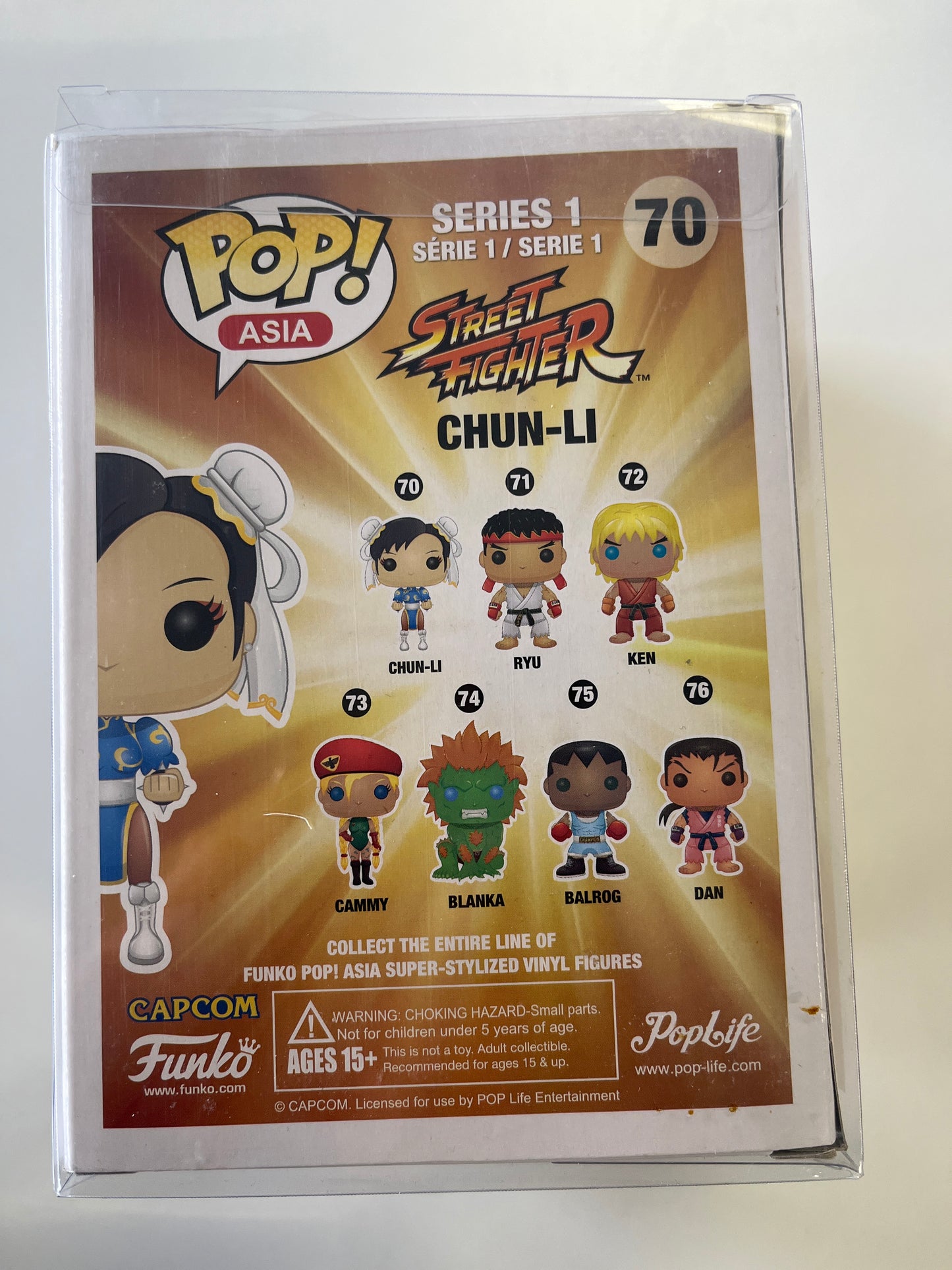 FUNKO POP ASIA STREET FIGHTER #70 CHUN-LI VINYL FIGURE