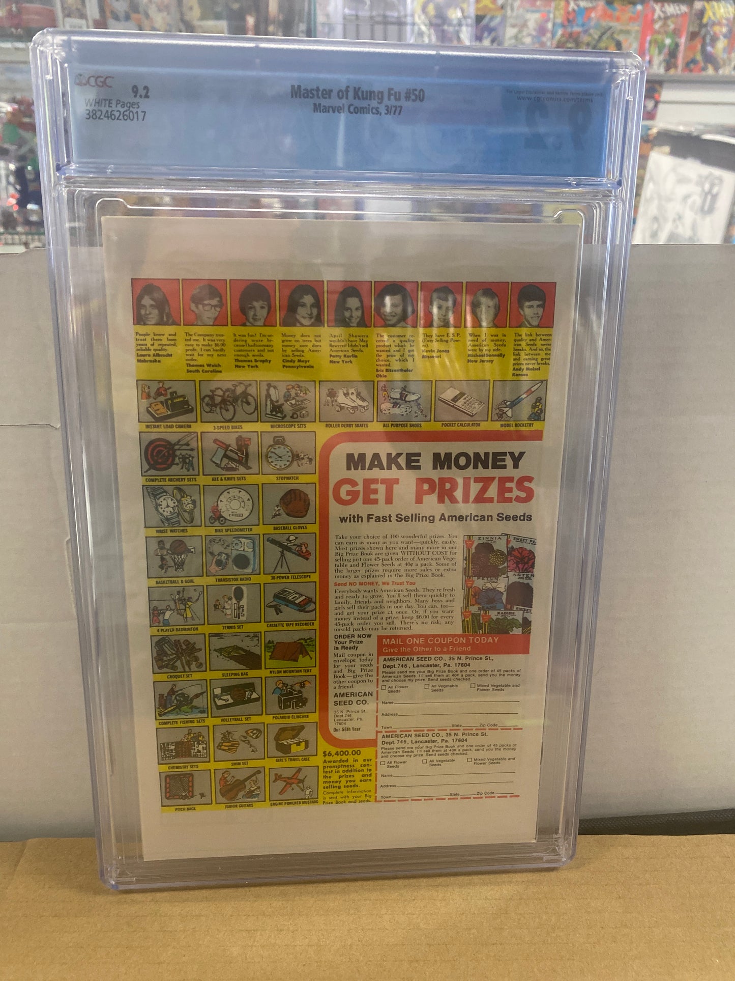MARVEL COMICS MASTER OF KUNG FU #50 (1977) CGC 9.2 WP