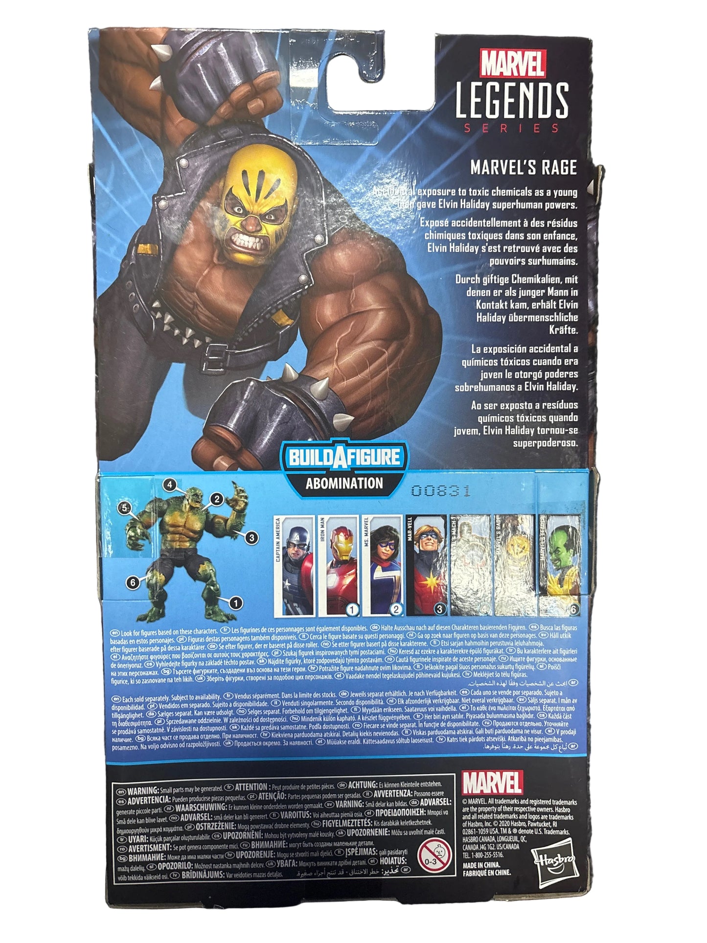 MARVEL LEGENDS SERIES MARVELS RAGE ACTION FIGURE