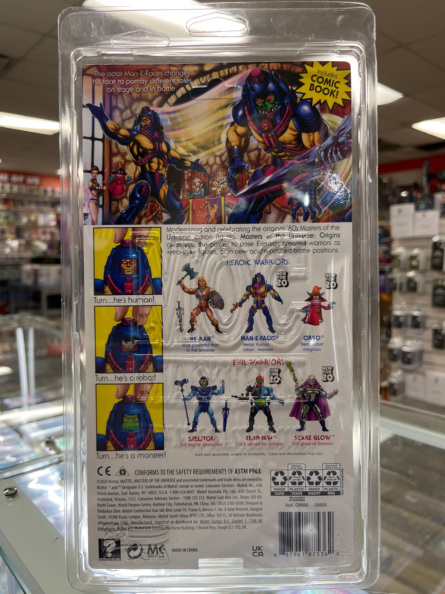 MASTERS OF THE UNIVERSE MANE-E-FACES