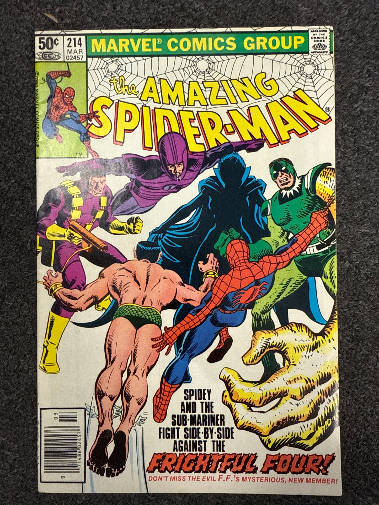 MARVEL COMICS AMAZING SPIDER-MAN #214 NEWSTAND