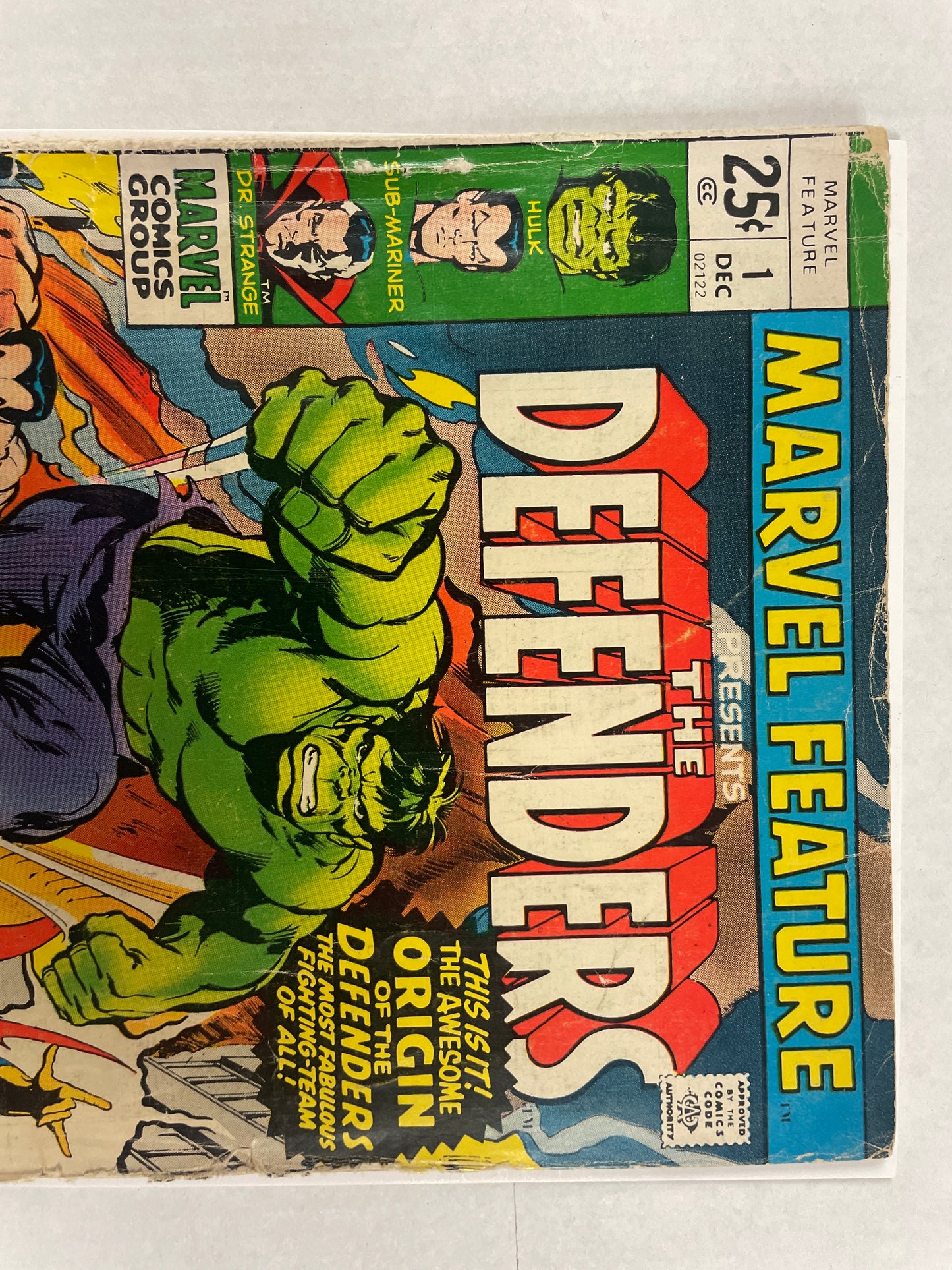 MARVEL FEATURE #1 (SILVER AGE MARVEL KEY, 1971 NEAL ADAMS COVER!) 1st APPEARANCE OF THE DEFENDERS