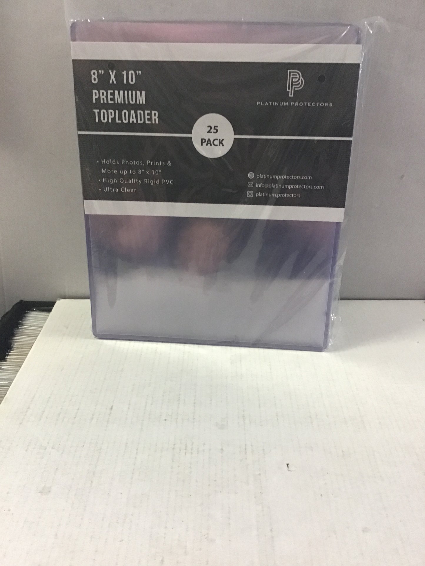 PLATINUM PROTECTORS 8x10S PREMIUM TOPLOADER 25 PACK