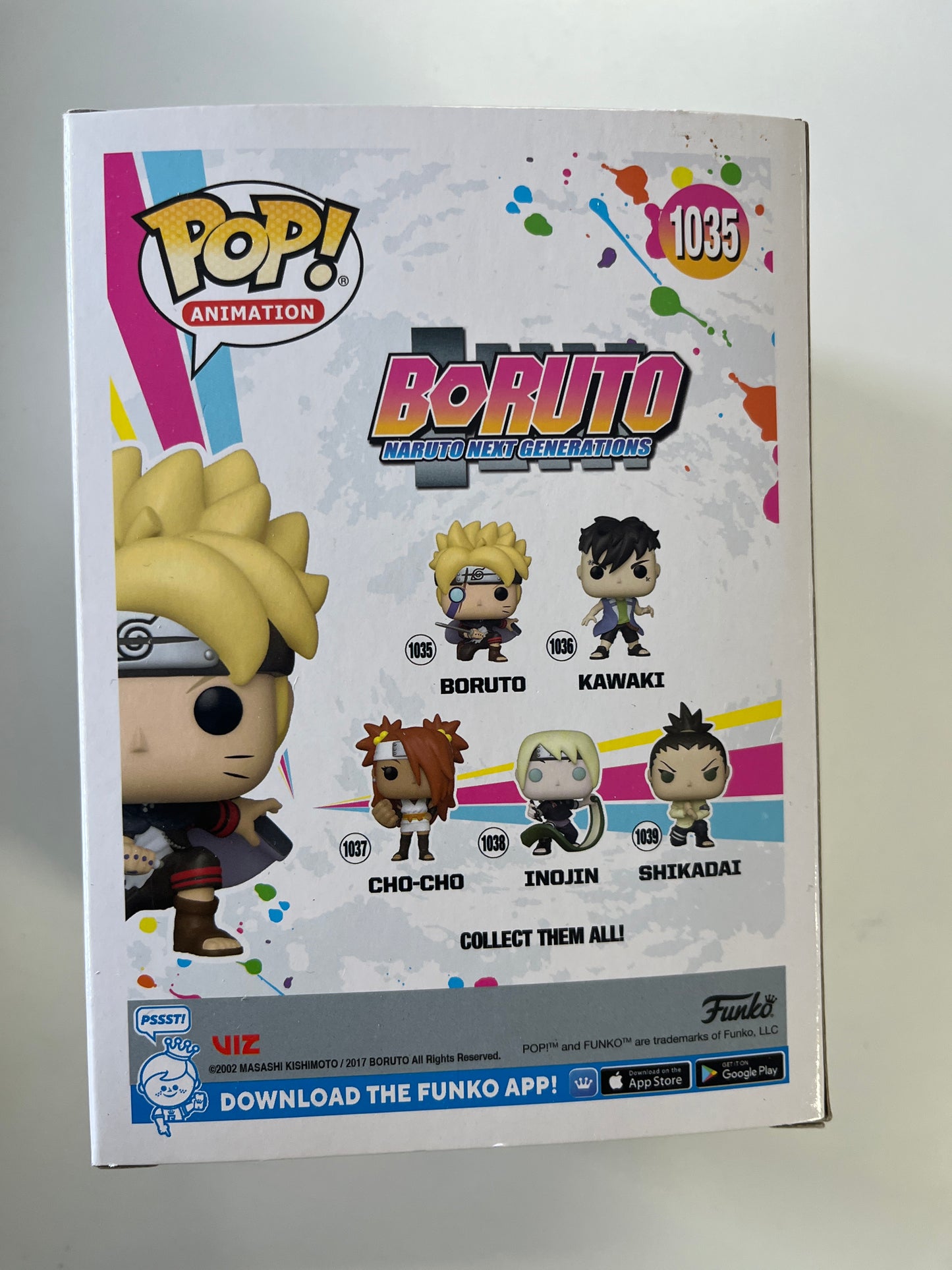 FUNKO POP ANIMATION BORUTO #1035 VINYL FIGURE