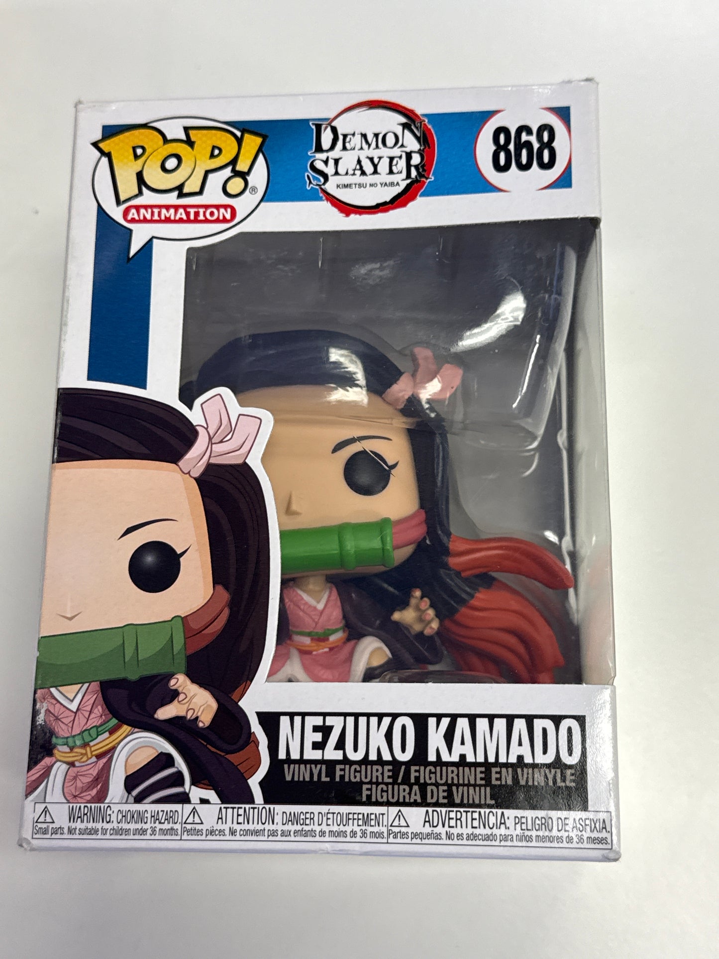 FUNKO POP ANIMATION DEMON SLAYER NEZUKO KAMADO 868 GOOD CONDITION IN BOX