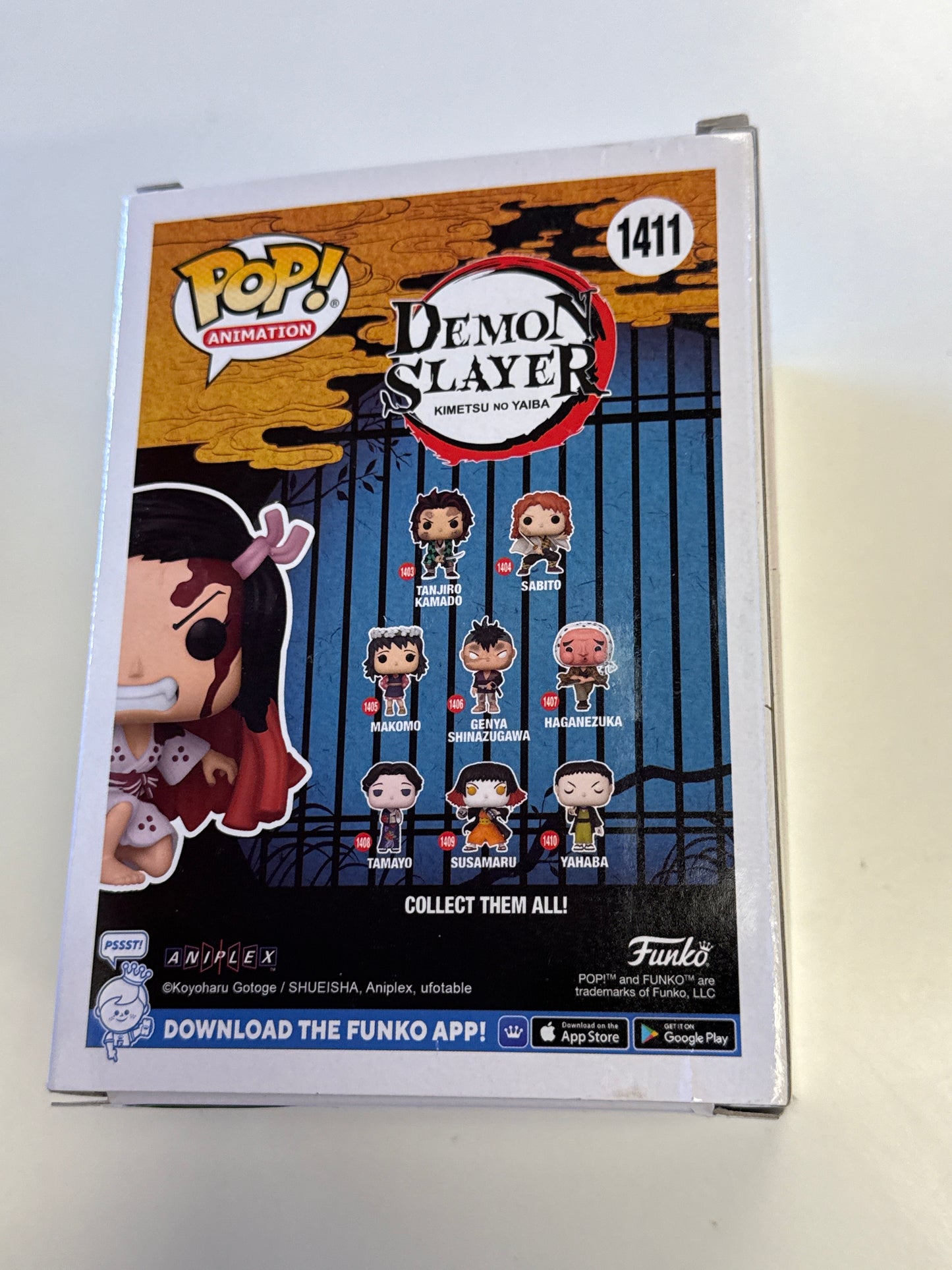 FUNKO POP ANIMATION DEMON SLAYER NEZUKO KAMADO HOT TOPIC EXCLUSIVE 1411 GOOD CONDITION IN BOX