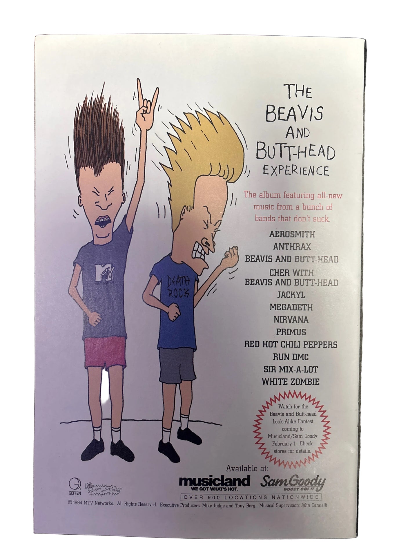 MARVEL MTVS BEAVIS AND BUTT-HEAD #1 SIGNED BY RICK PARKER