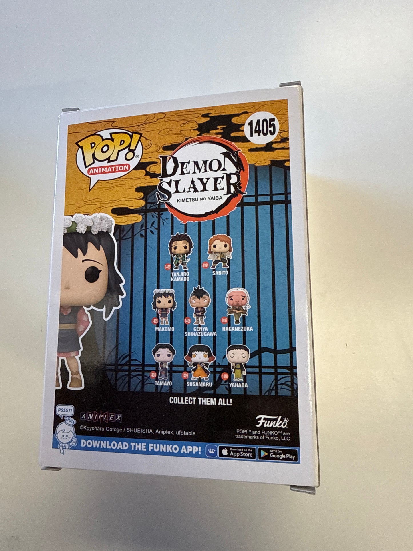FUNKO POP ANIMATION DEMON SLAYER MAKOMO 1405 GOOD CONDITION IN BOX