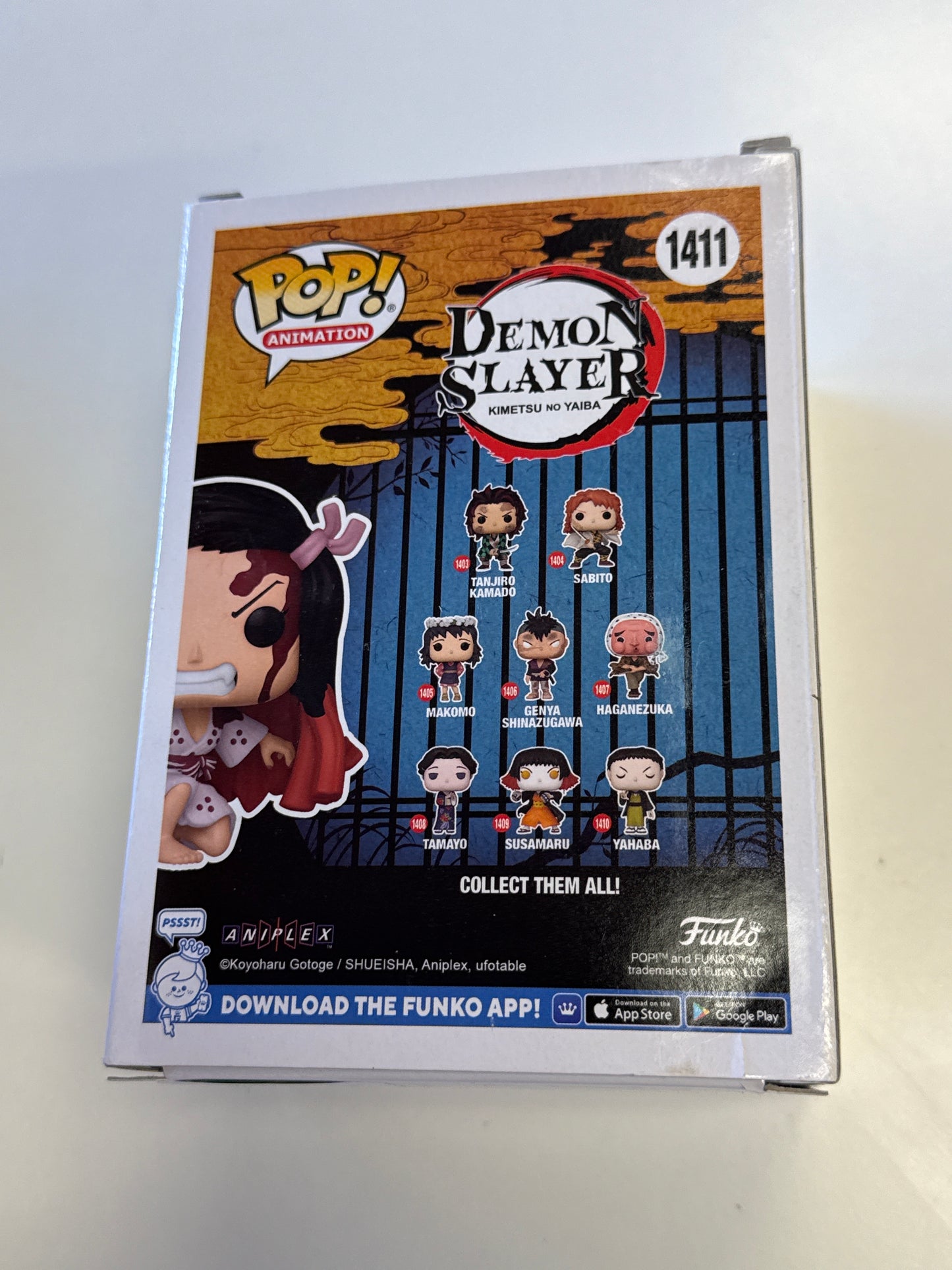 FUNKO POP ANIMATION DEMON SLAYER NEZUKO KAMADO HOT TOPIC EXCLUSIVE 1411 GOOD CONDITION IN BOX