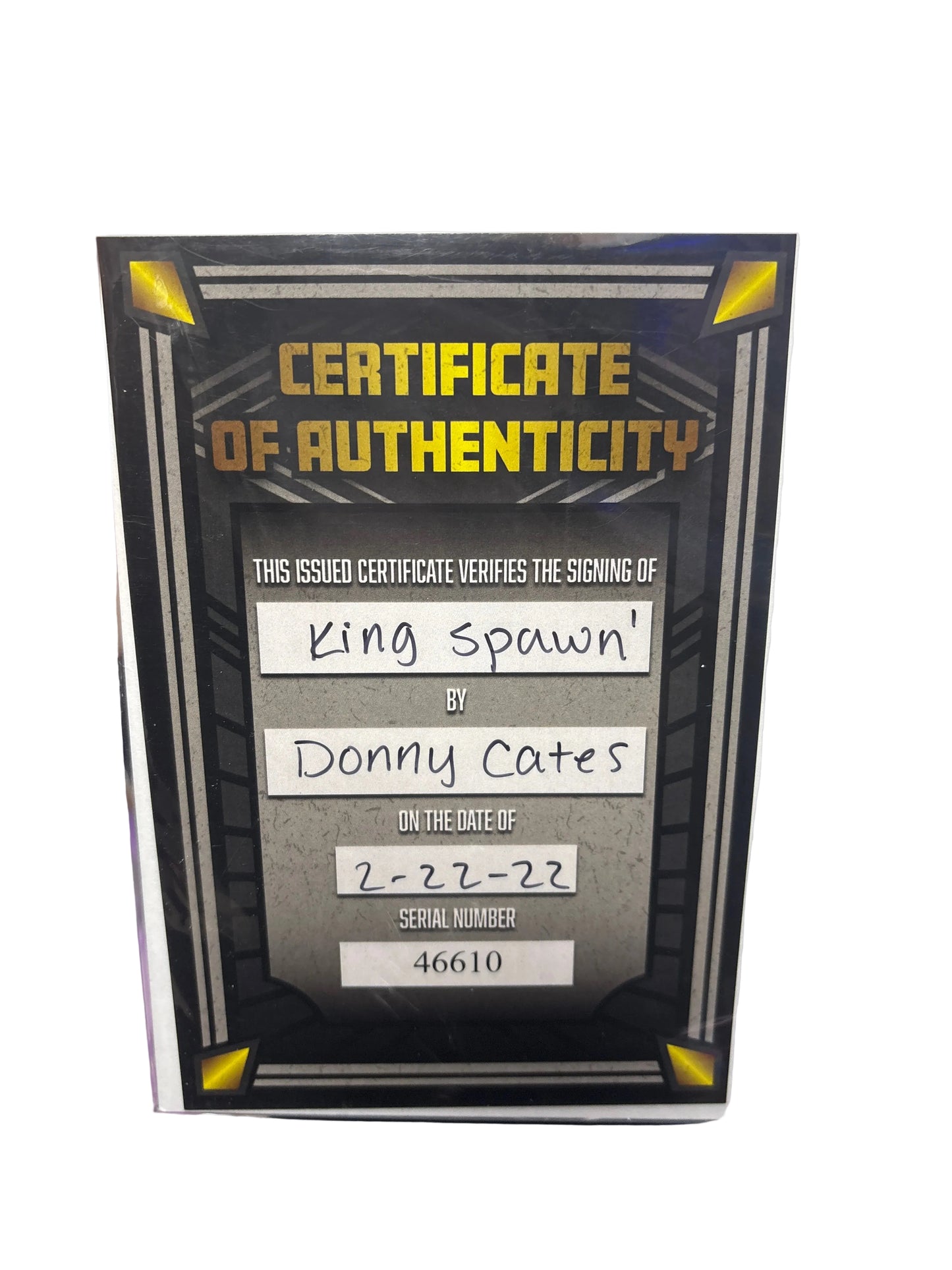 IMAGE KING SPAWN #1 SIGNED BY DONNY CATES WITH COA