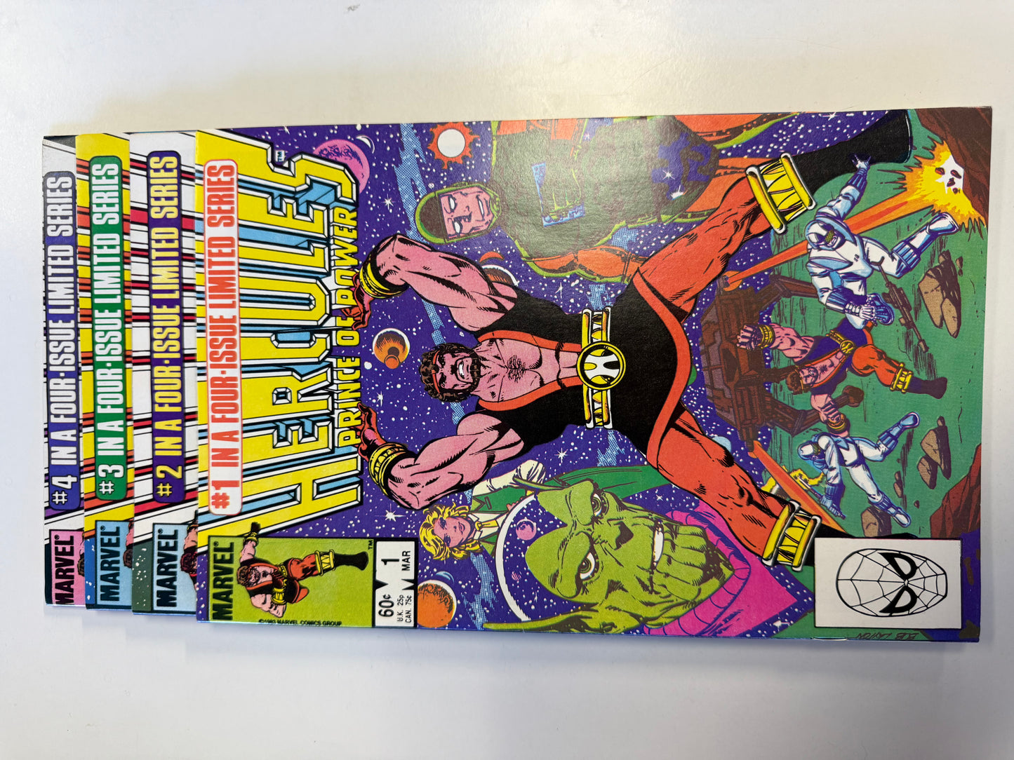MARVEL COMICS HERCULES PRINCE OF POWER LIMITED SERIES #1-4 complete lot. Great condition Silver age