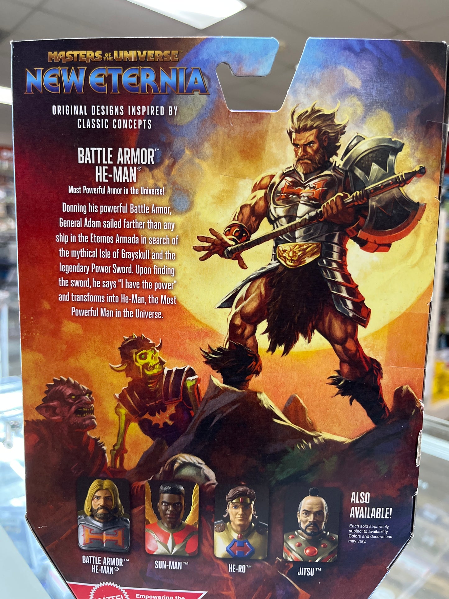 MATTEL MASTERS OF THE UNIVERSE NEW ETERNIA BATTLE ARMOR HE-MAN ACTION FIGURE
