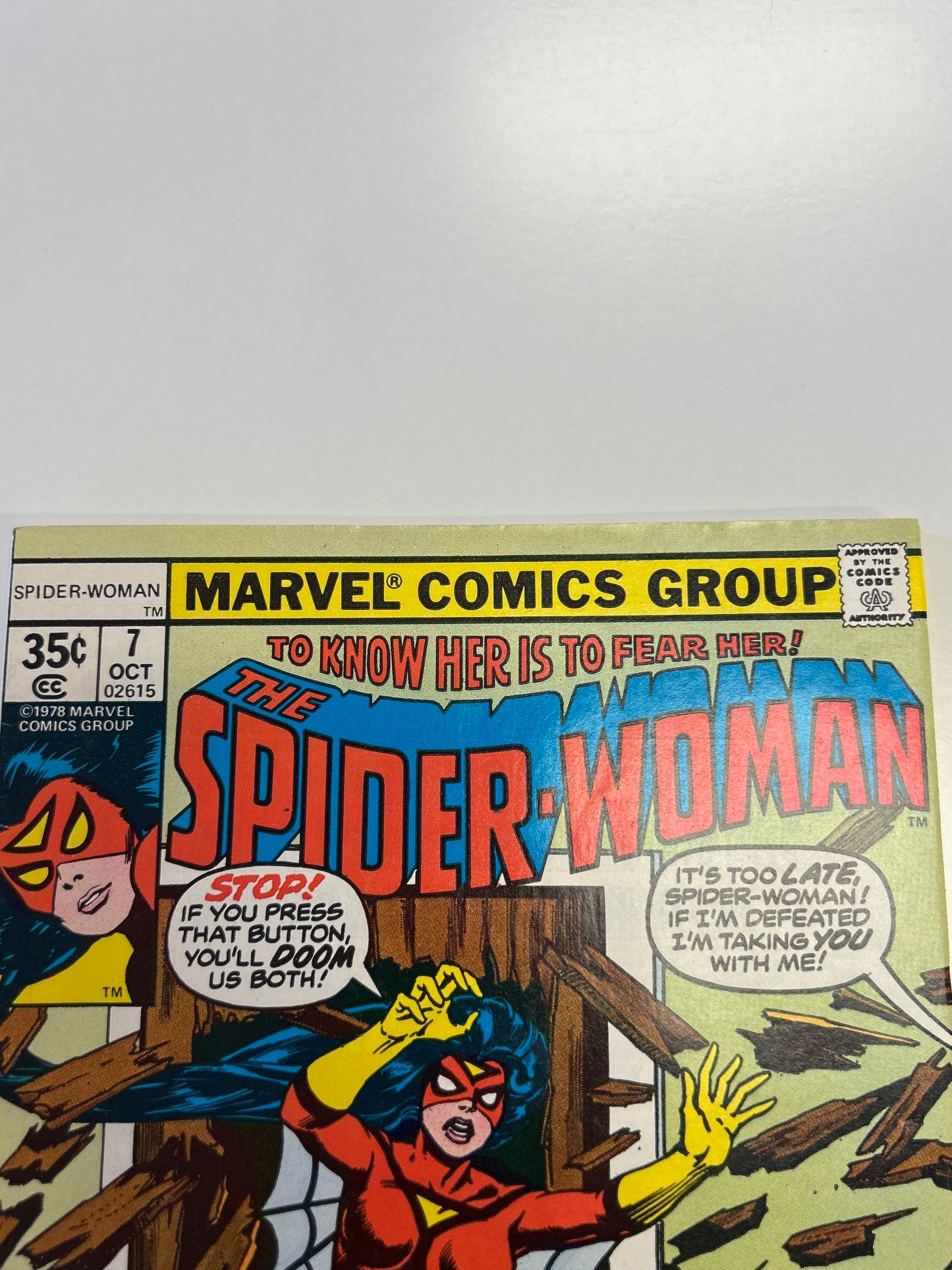MARVEL COMICS THE SPIDER-WOMAN #7 VERY FINE/NEAR MINT CONDITION