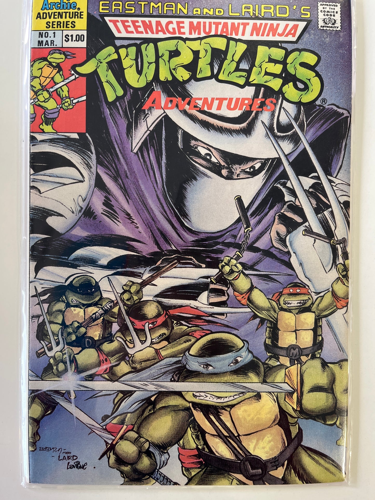 EASTMAN AND LAIRD’S TEENAGE MUTANT NINJA TURTLES ADVENTURE NO.1 MAR
