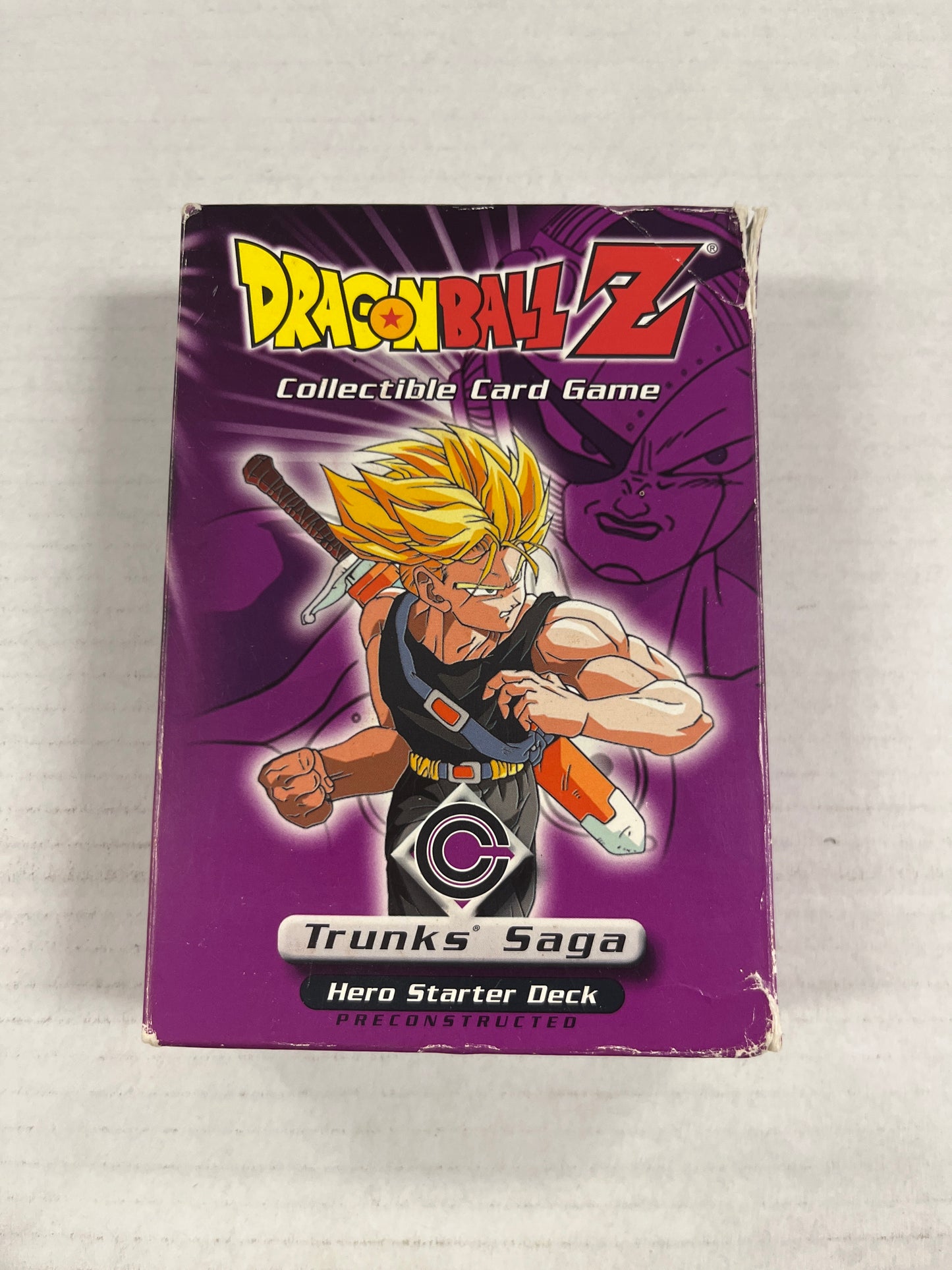Dragonball Z CCG Trunks Saga Hero Starter Deck complete w/ sword