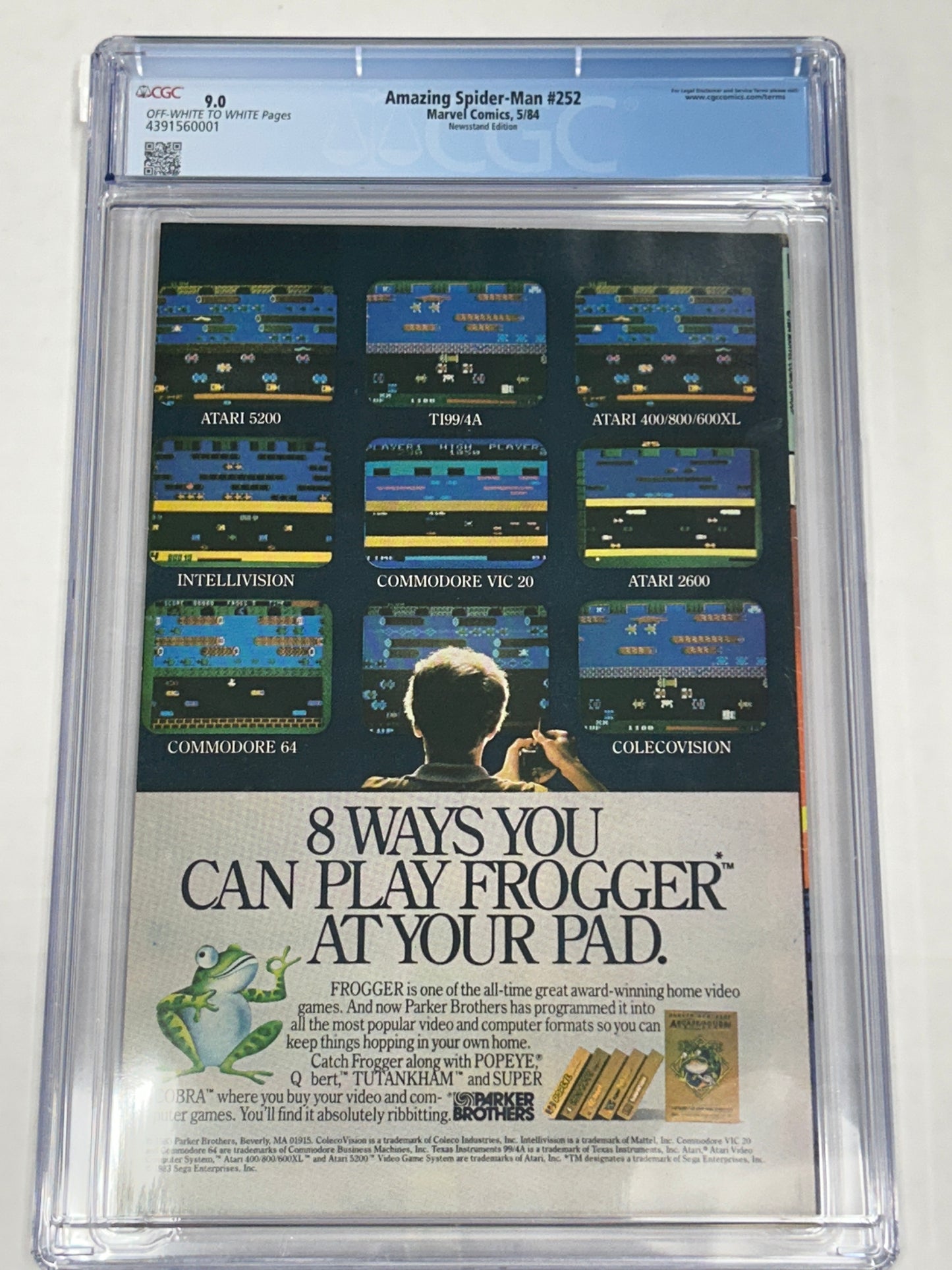 MARVEL COMICS AMAZING SPIDER-MAN #252 CGC 9.0 OW-WP