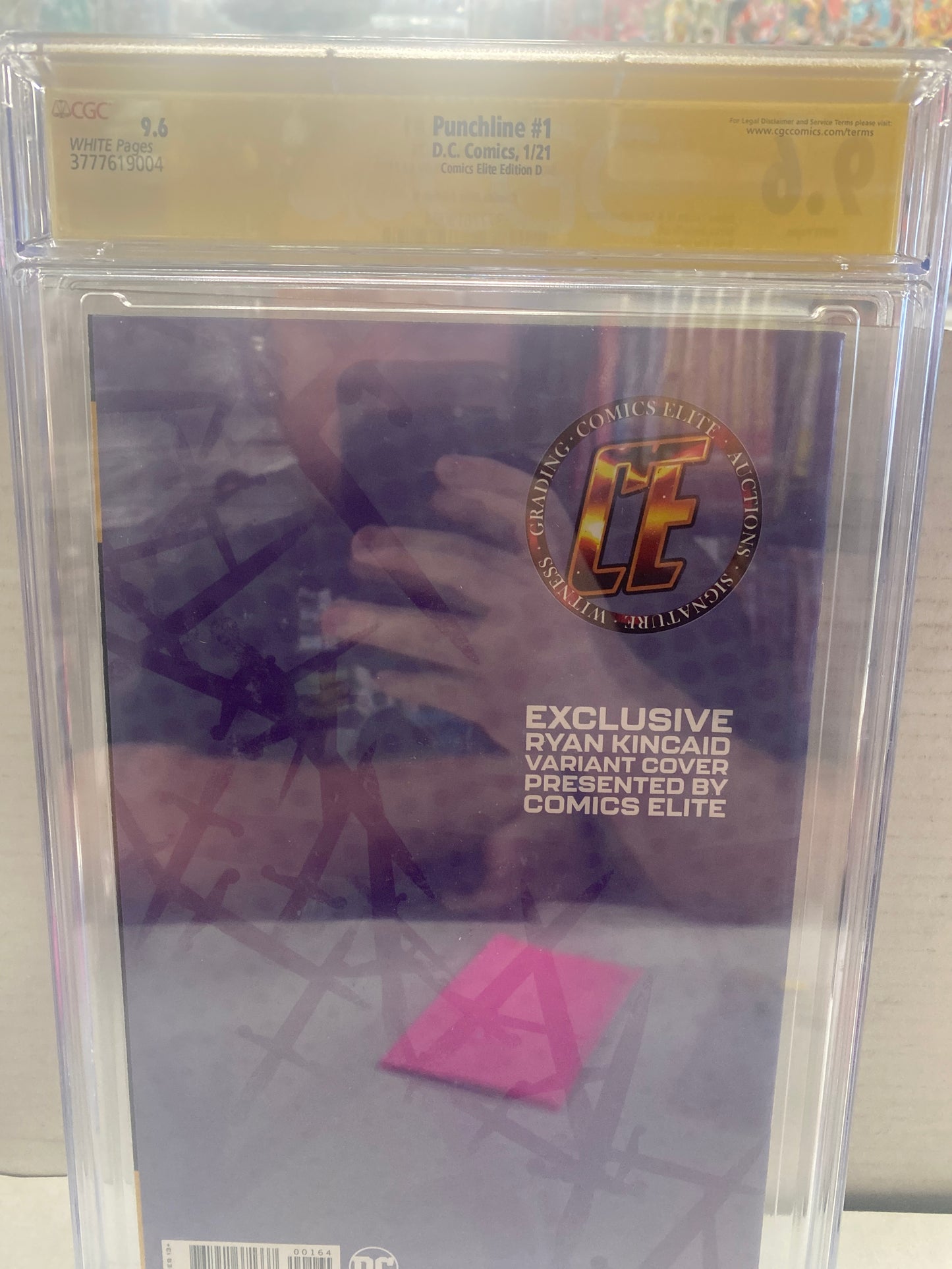 DC COMICS PUNCHLINE #1 (2021) COMICS ELITE EDITION D SIGNED BY RYAN KINCAID SS CGC 9.6 WP