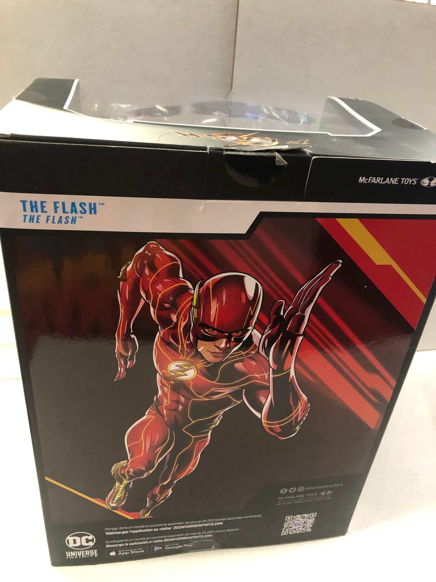 MCFARLAND TOYS DC MULTIVERSE THE FLASH THE FLASH OPEN BOX OKAY CONDITION